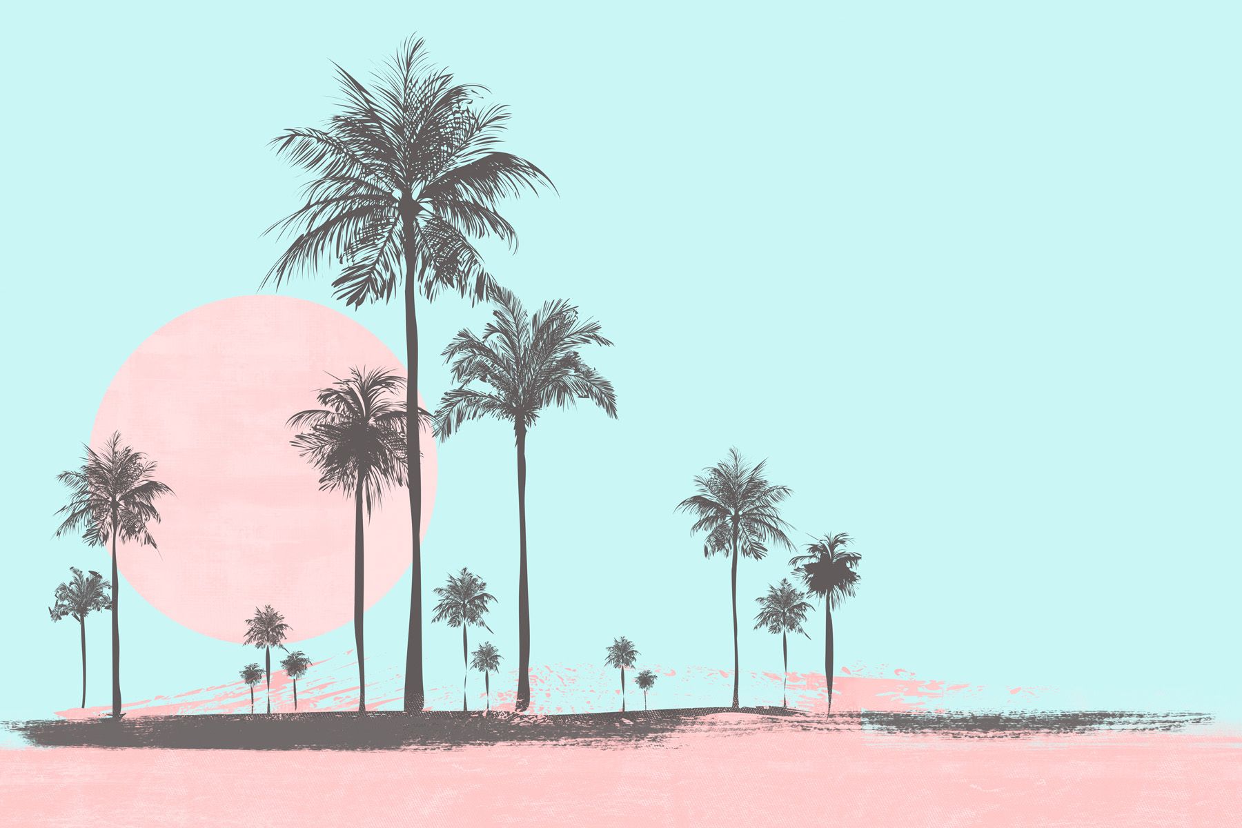 Leinwände Miami Beach Sun I