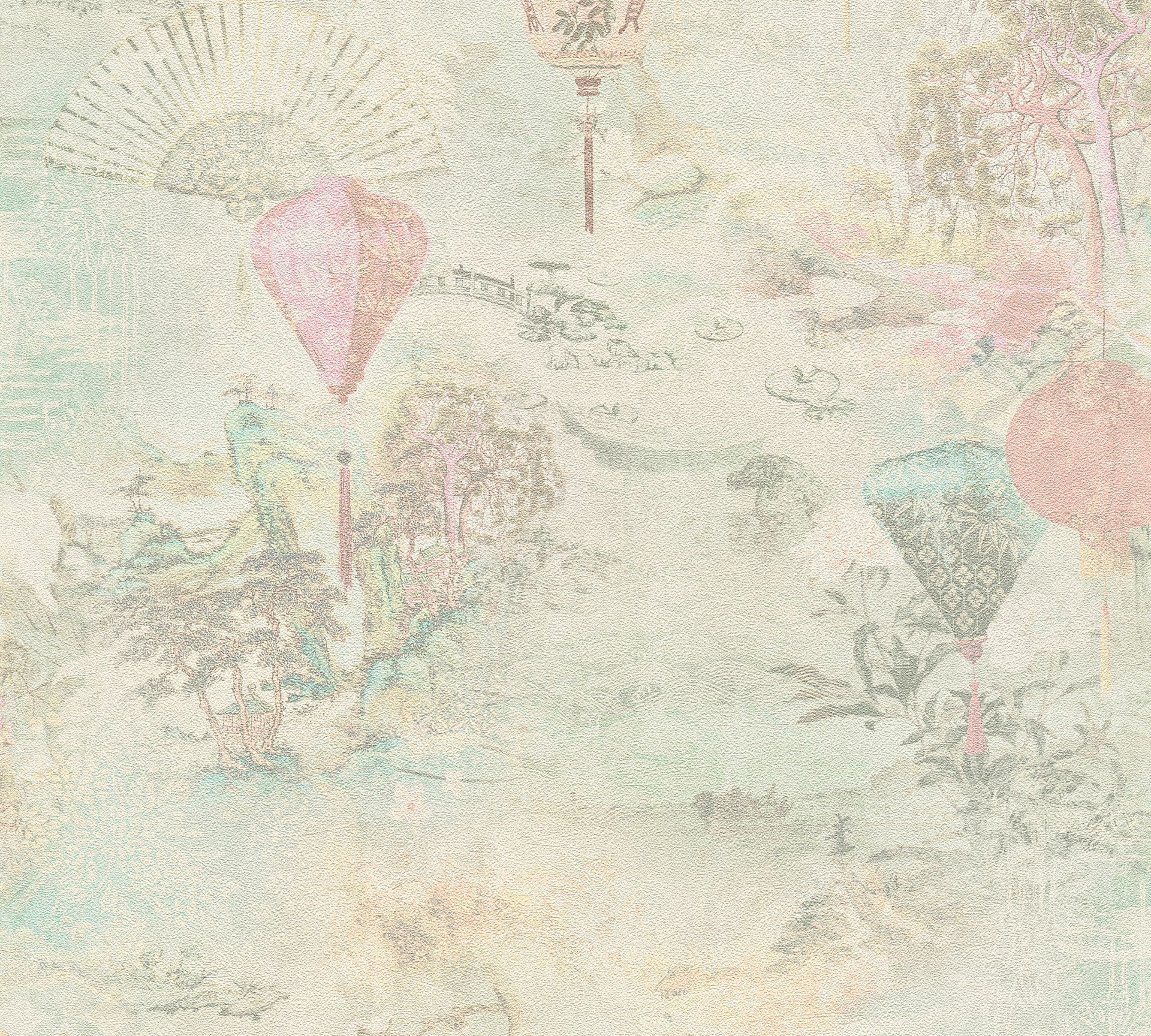 A.S. Création Asian Fusion 37466-3 Creme Modern Dekorbild