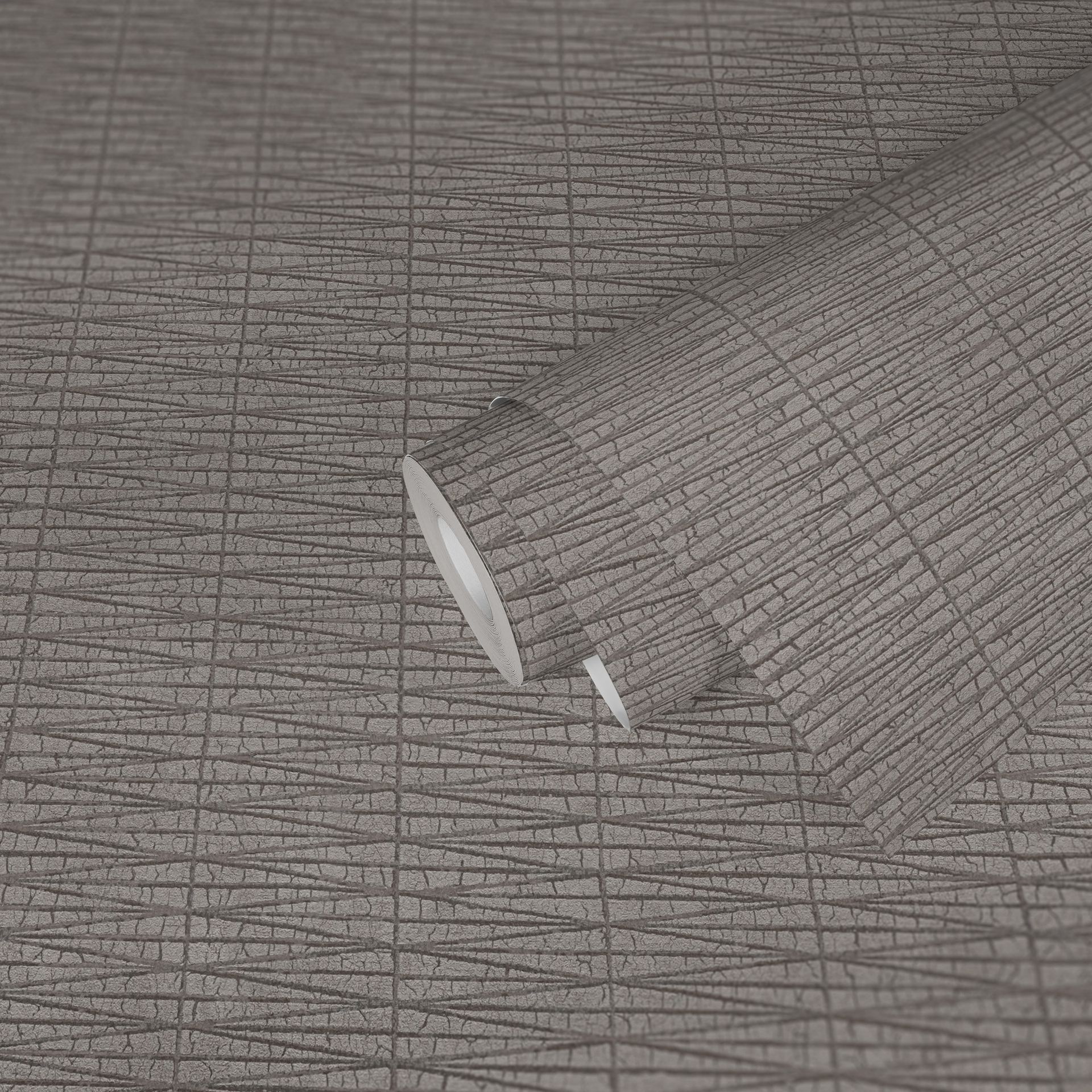 Livingwalls #Hygge, Strukturtapete, grau, silber 385976