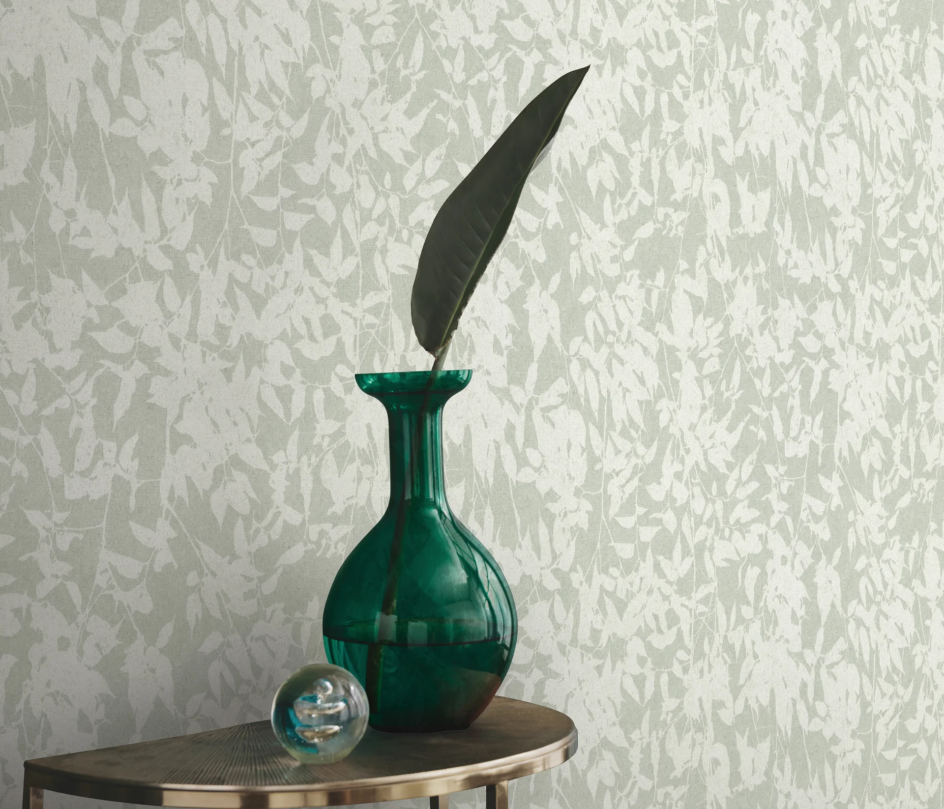 Mustertapete Botanisch salbeigrün Erismann 1043507