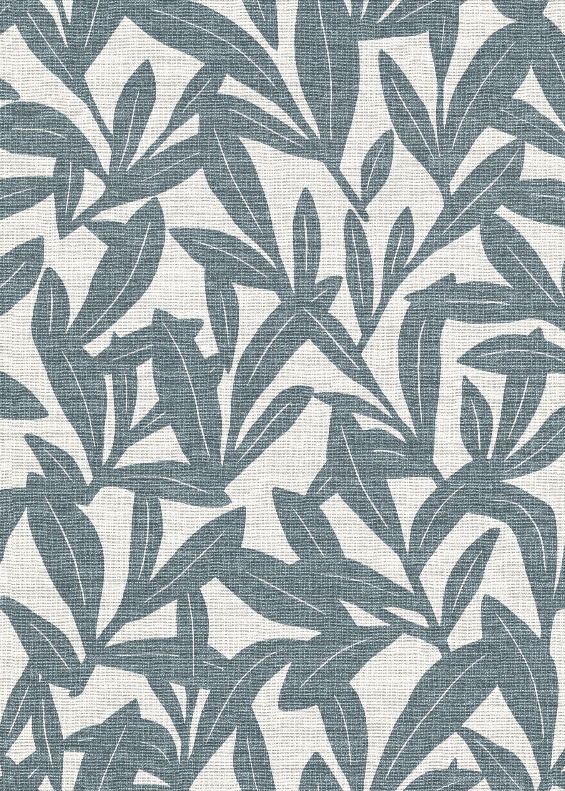 Botanische Tapete Blattmotiv grau Erismann 1052108