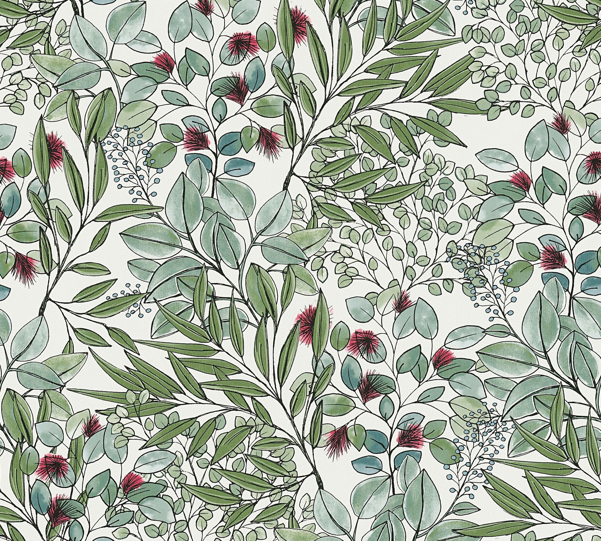 Rollenfoto A.S. Création Geo Nordic 37534-1 Violett Floral Dekorbild