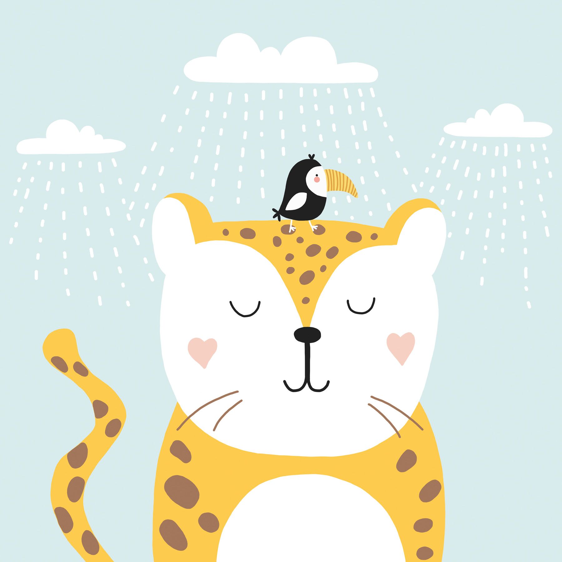 Leinwand Stay Wild Child I 40 x 40 cm