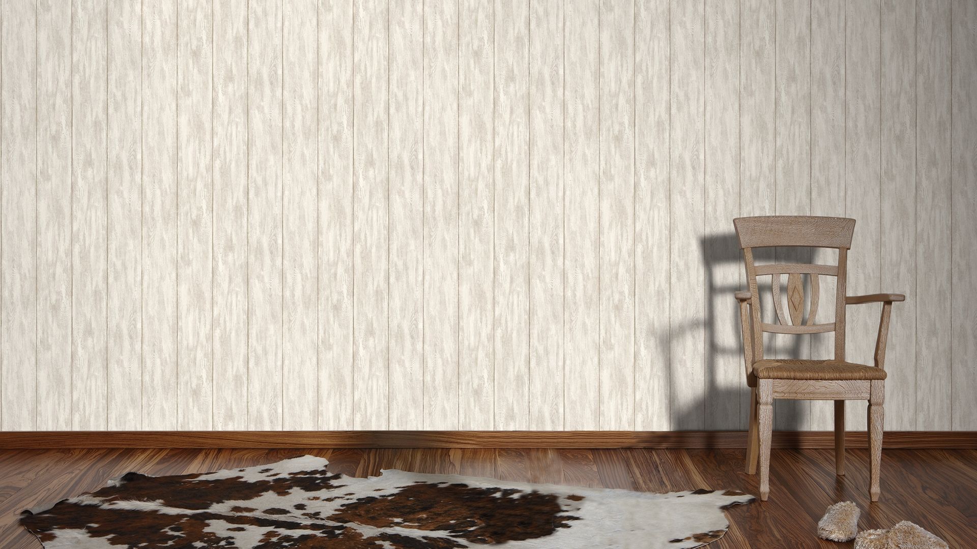 A.S. Création Neue Bude 2.0, Tapete in Holzoptik, beige, creme 361522