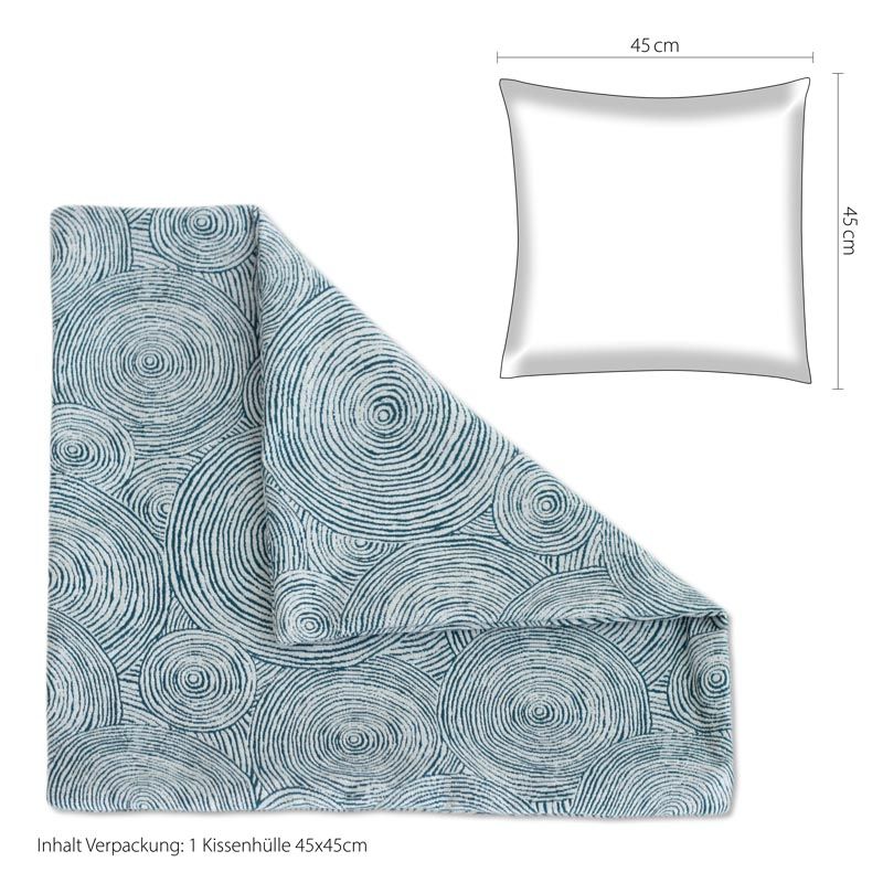 Kissenhülle IW533664 Blau Cape Town 45x45cm Kissenhülle IW533664 Blau Cape Town 45x45cm