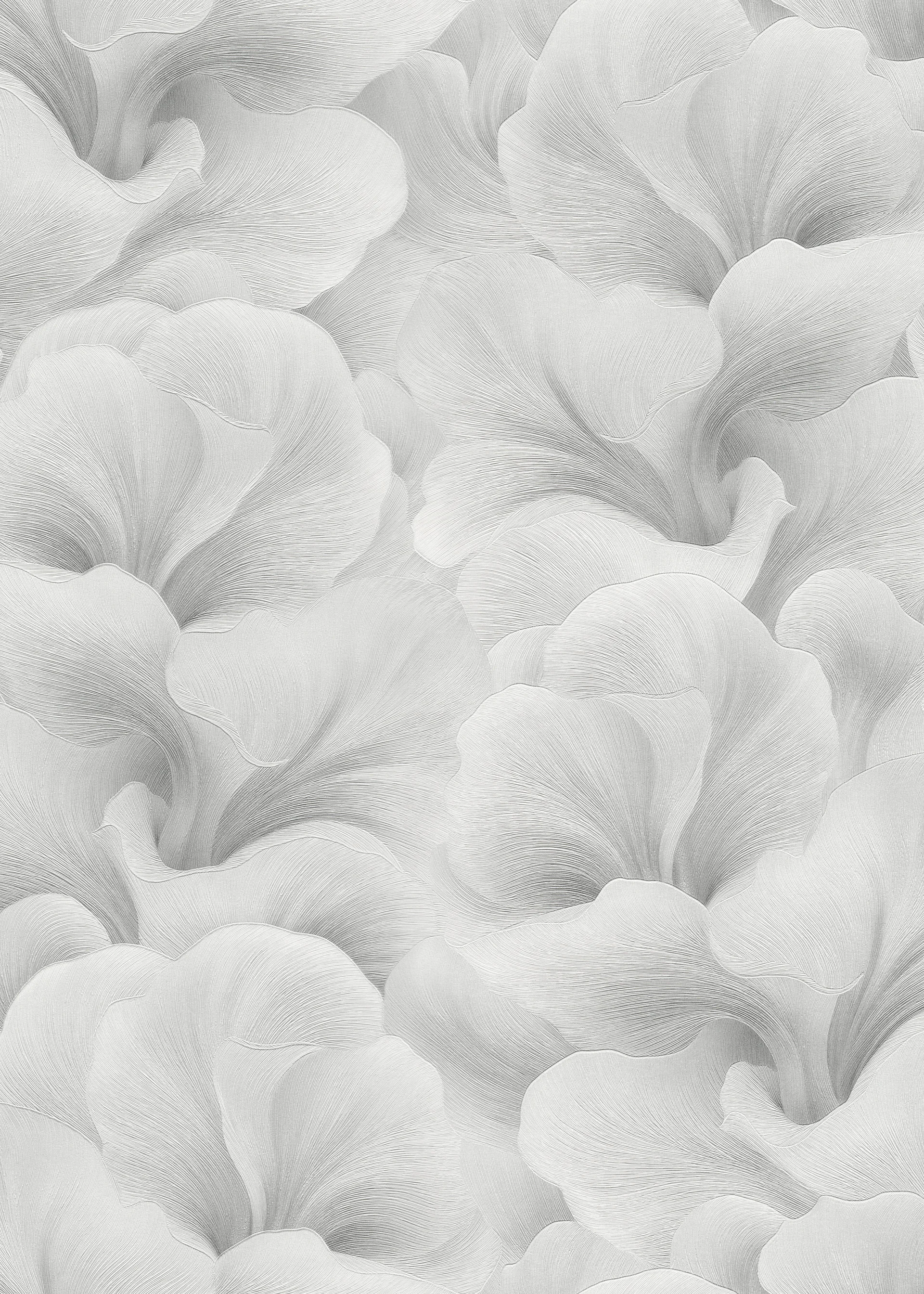 Mustertapete floral hellgrau Erismann 1052731