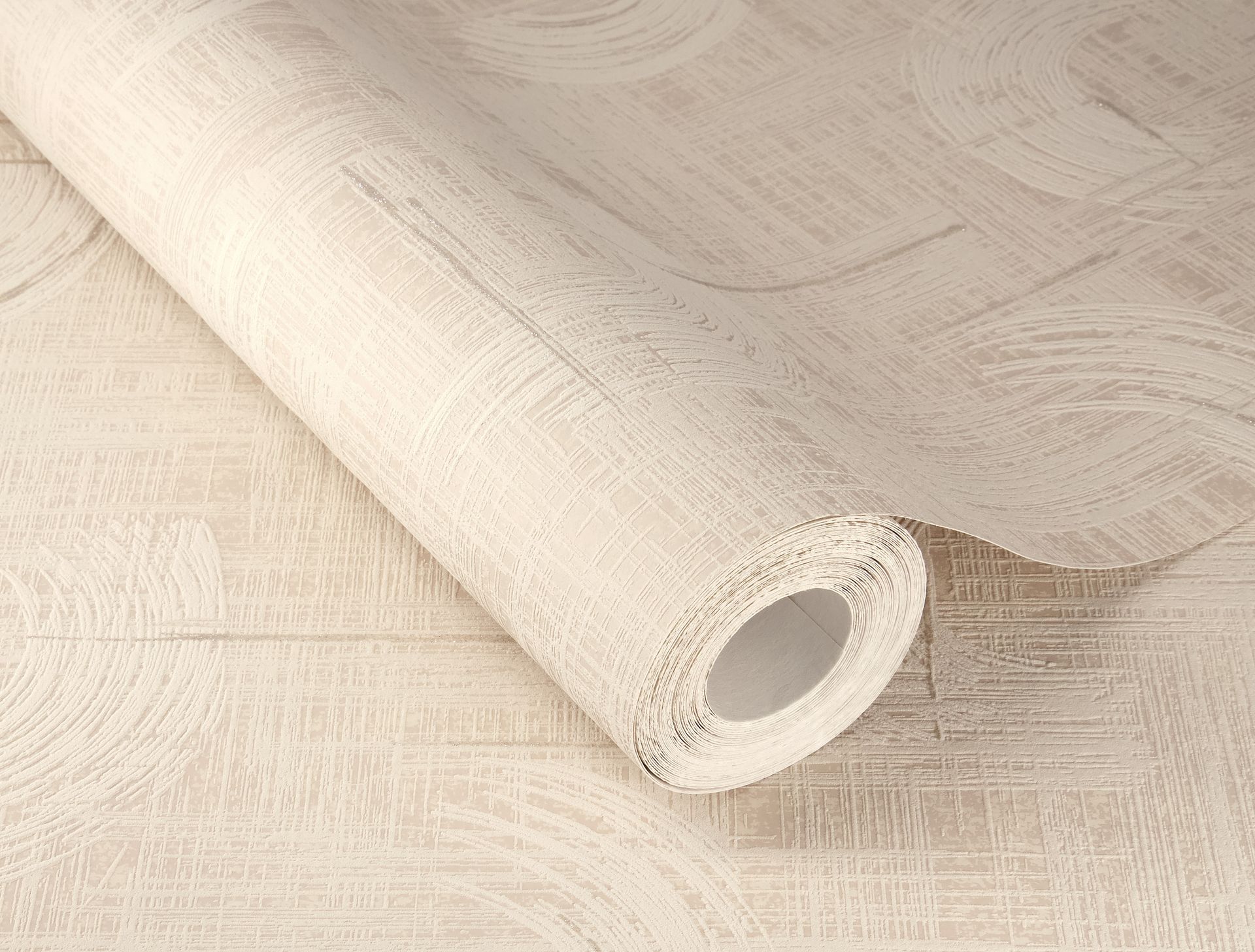 Strukturtapete geometrisch beige-sandfarben 429046