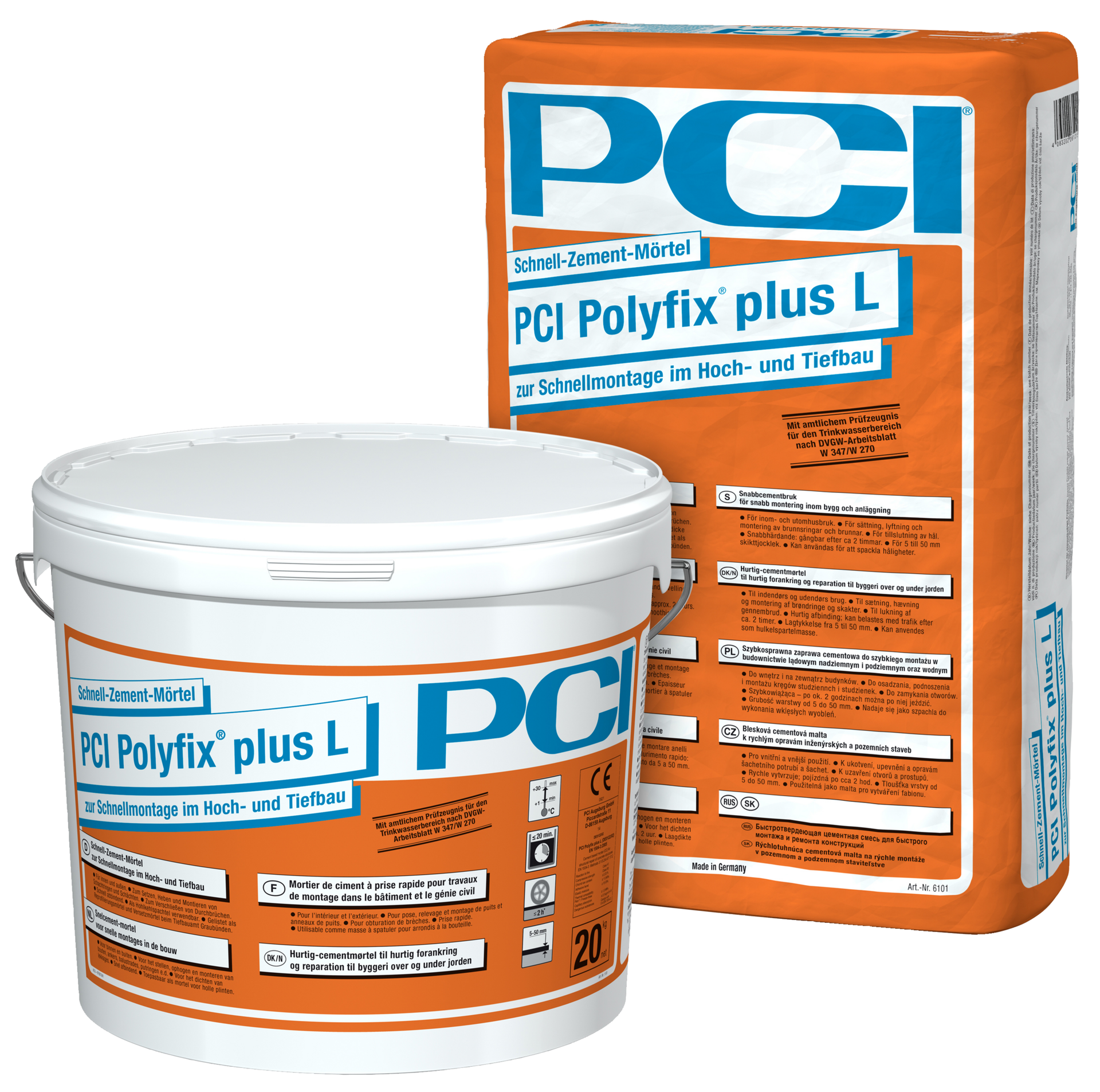PCI POLYFIX® PLUS L Schnell-Zement-Mörtel 20 kg