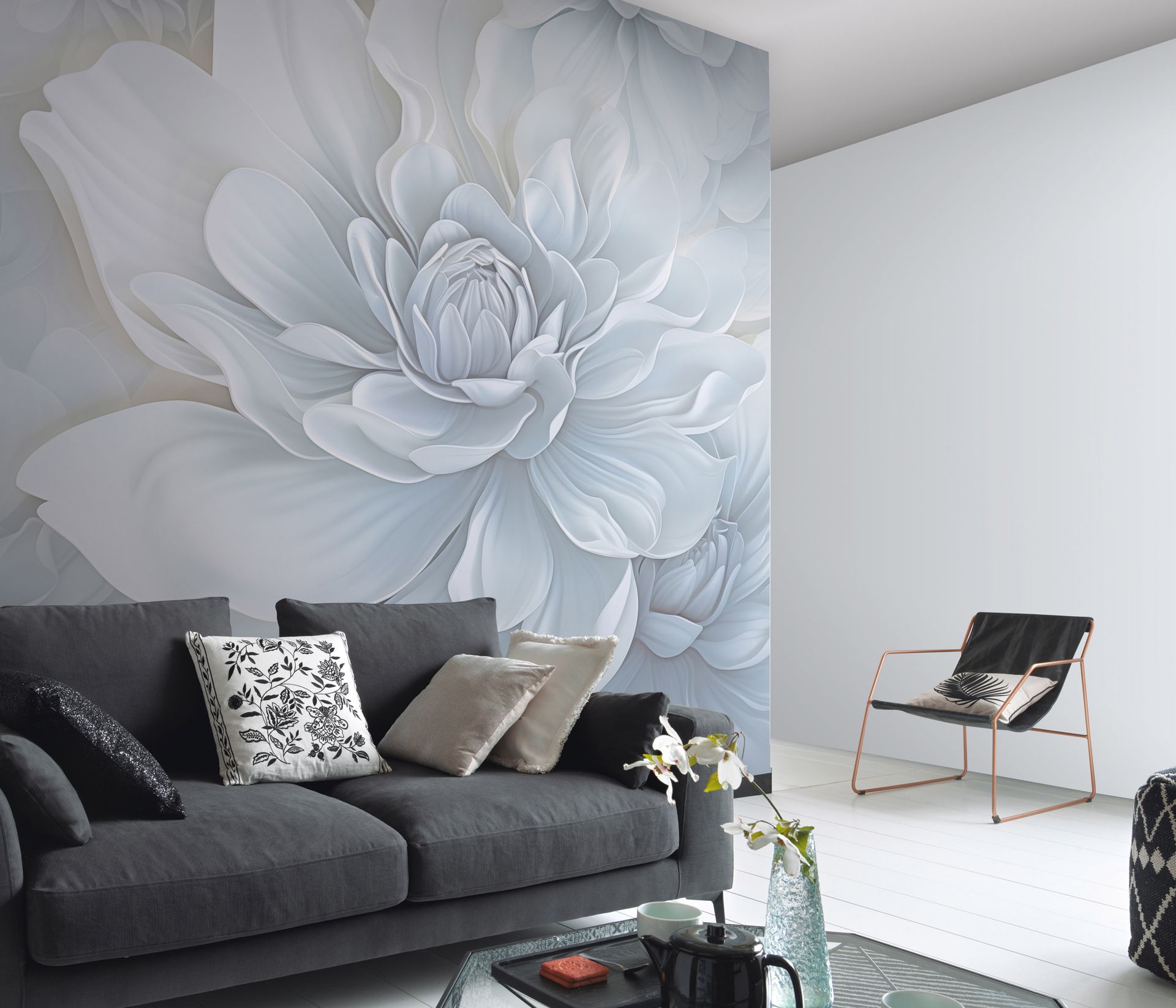 Vliestapete floral weiß Erismann 220170101 Vliestapete floral weiß Erismann 220170101