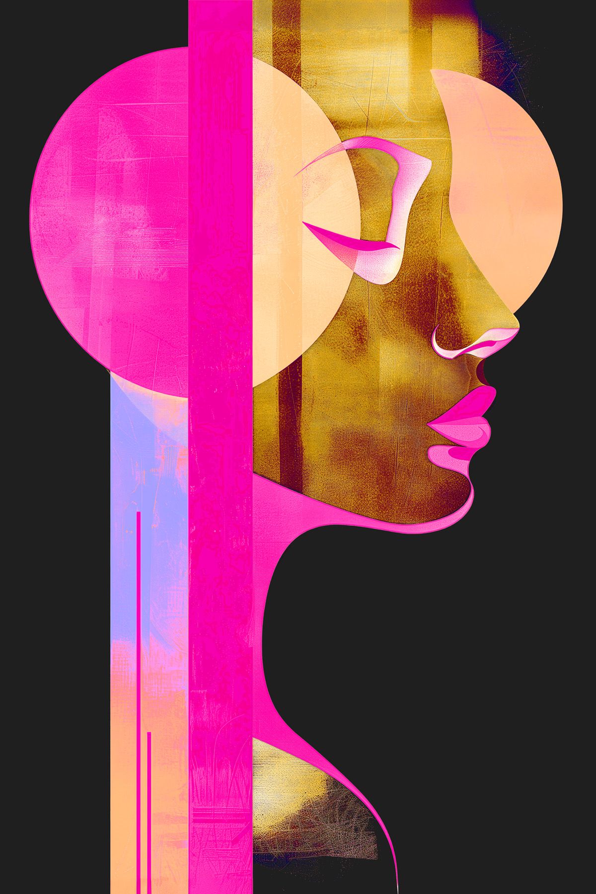 Leinwand Metropolis Neon 30 x 45 cm