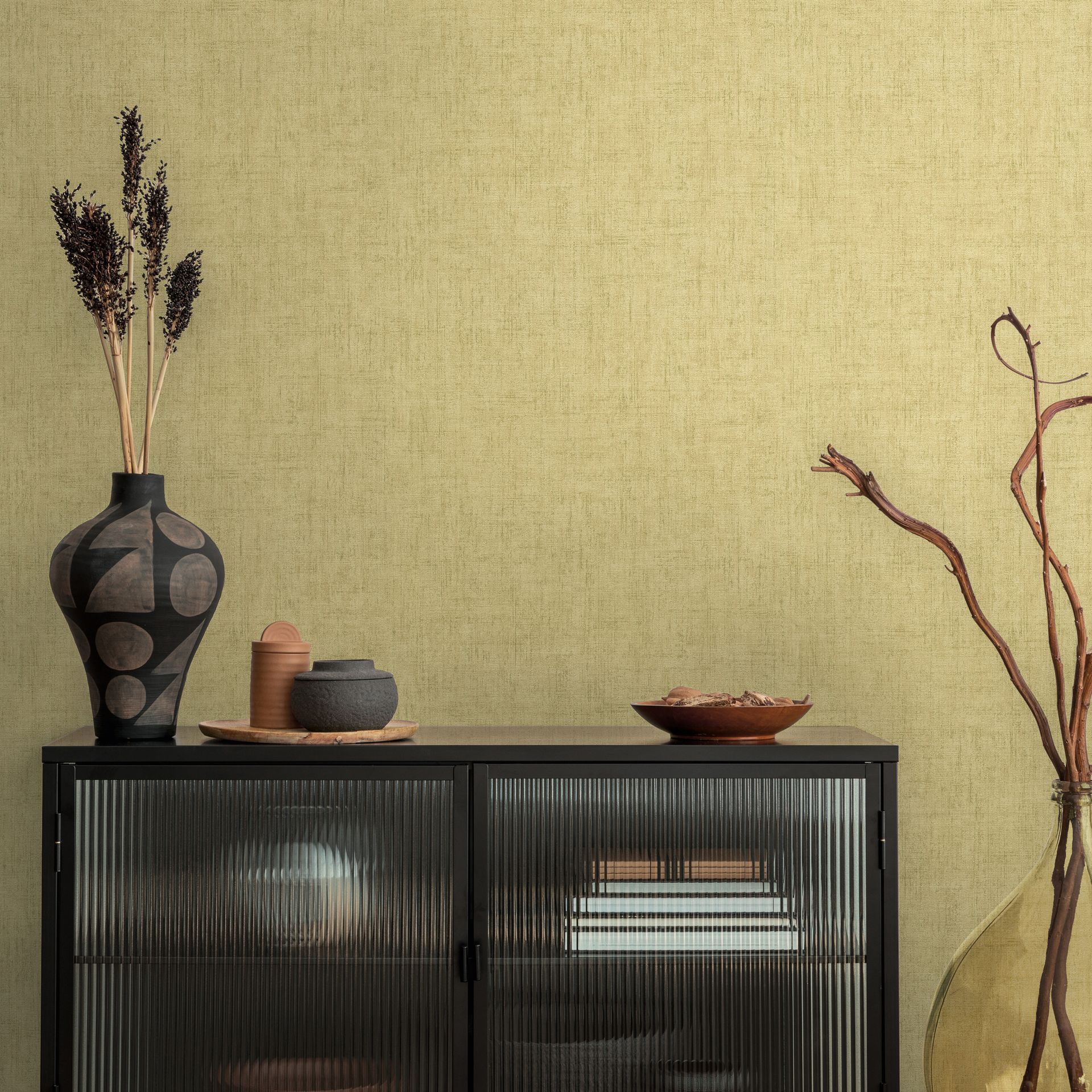 Vliestapete Struktur - Textil-Optik, beige, grün, A.S. Création 790447 Vliestapete Struktur - Textil-Optik, beige, grün, A.S. Création 790447