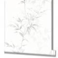 Novamur Hailey, Floral, weiß, grau 82221