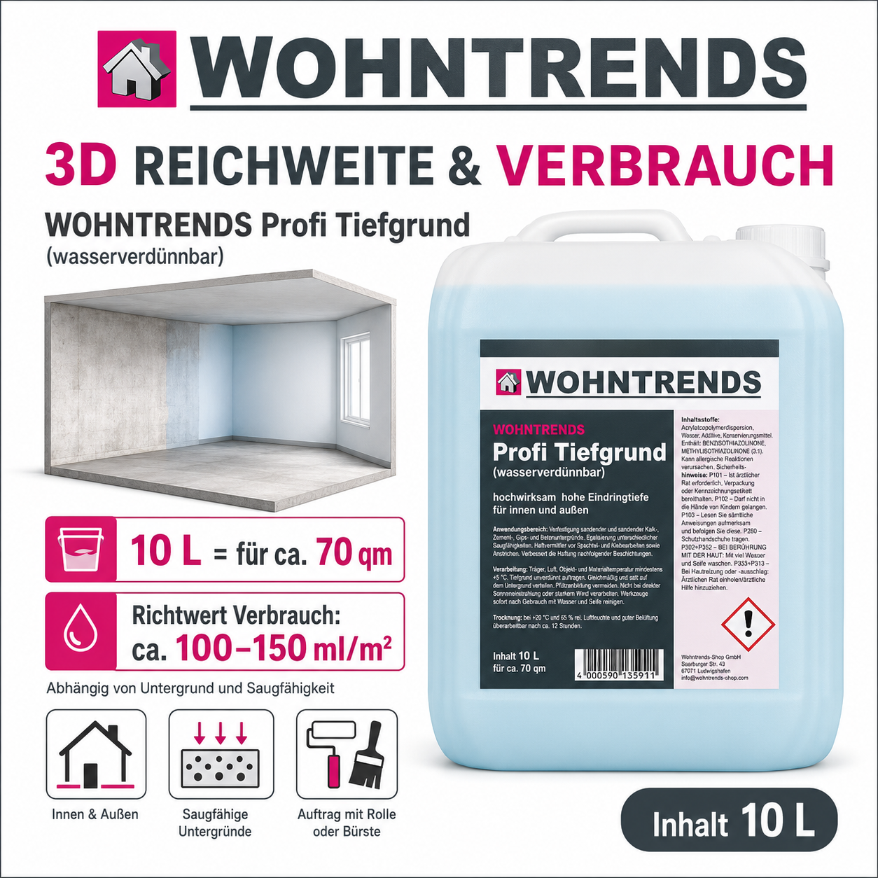 wohntrends-profi-tiefgrund-3d-reichweite-verbrauch.jpg Reichweite und Verbrauch von Wohntrends Profi Tiefgrund 10L für ca 70 Quadratmeter
