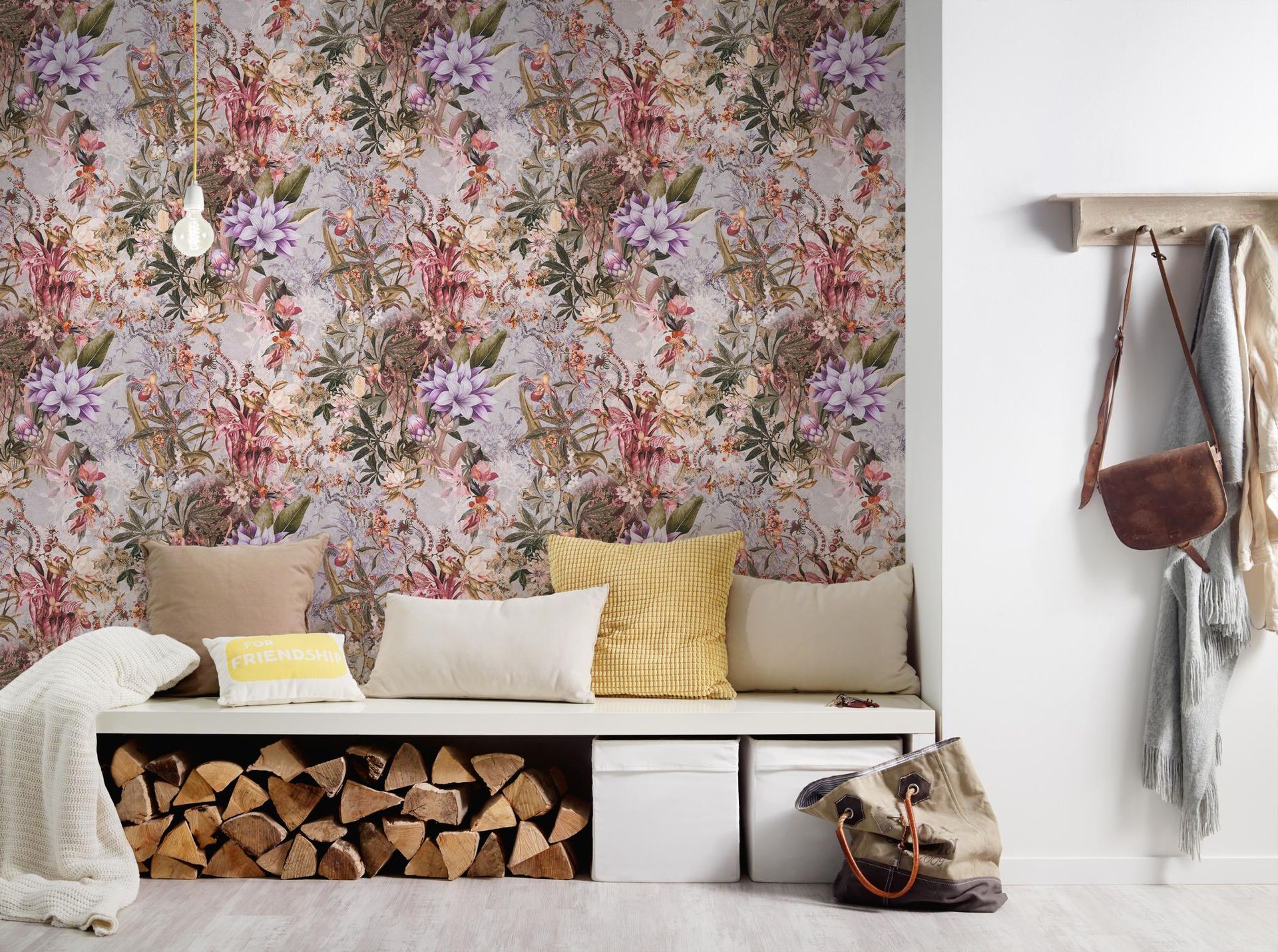 A.S. Création Dream Flowery, Florale Tapete, bunt, lila 381773 A.S. Création Dream Flowery, Florale Tapete, bunt, lila 381773