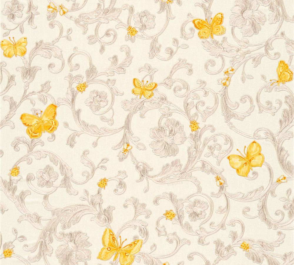 Versace wallpaper Versace 3, Design Tapete, gelb, gold 343253