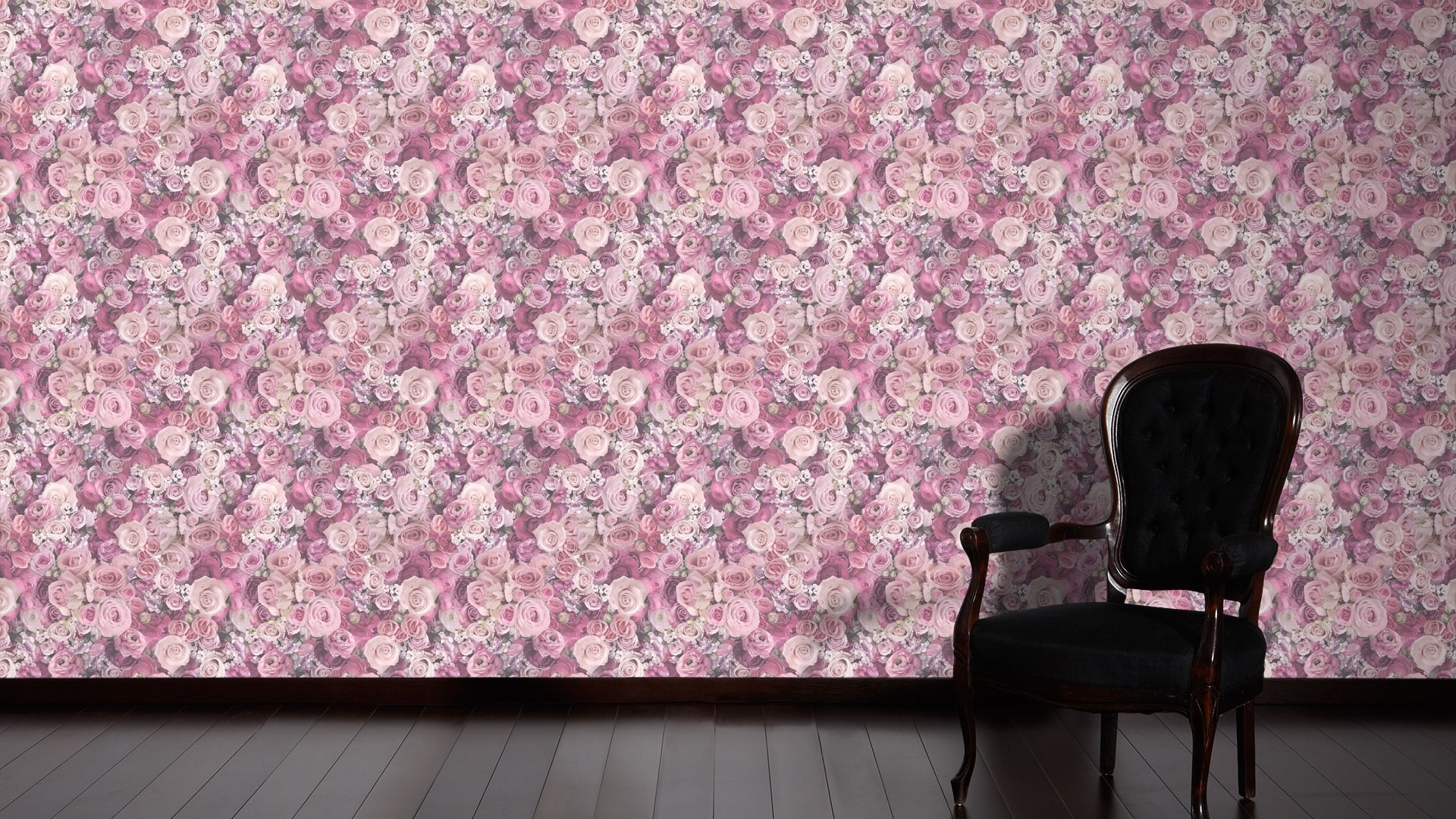 Livingwalls Styleguide Jung 2021, Blumentapete, rosa, lila 327224