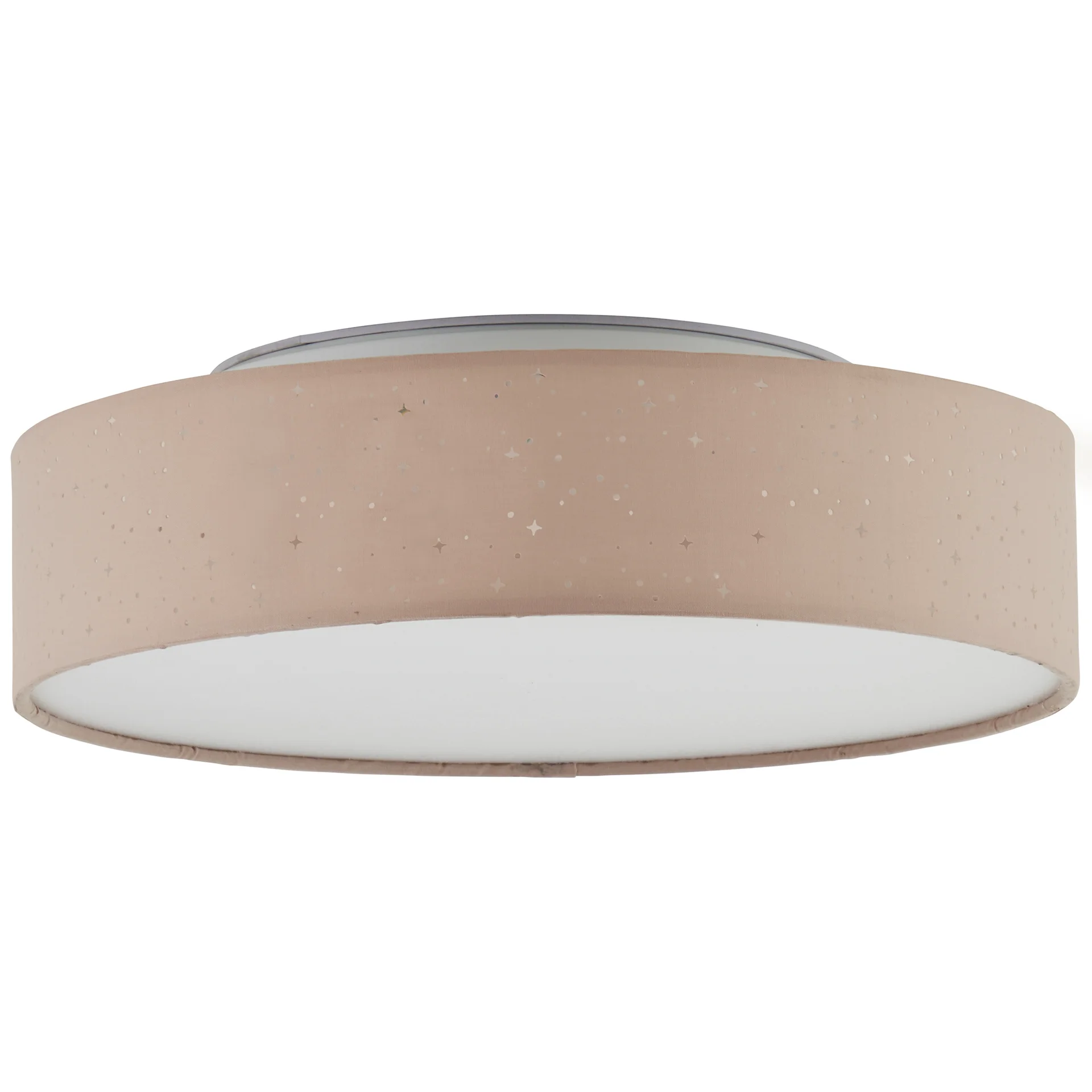 Deckenleuchte Ava - Textil Grau