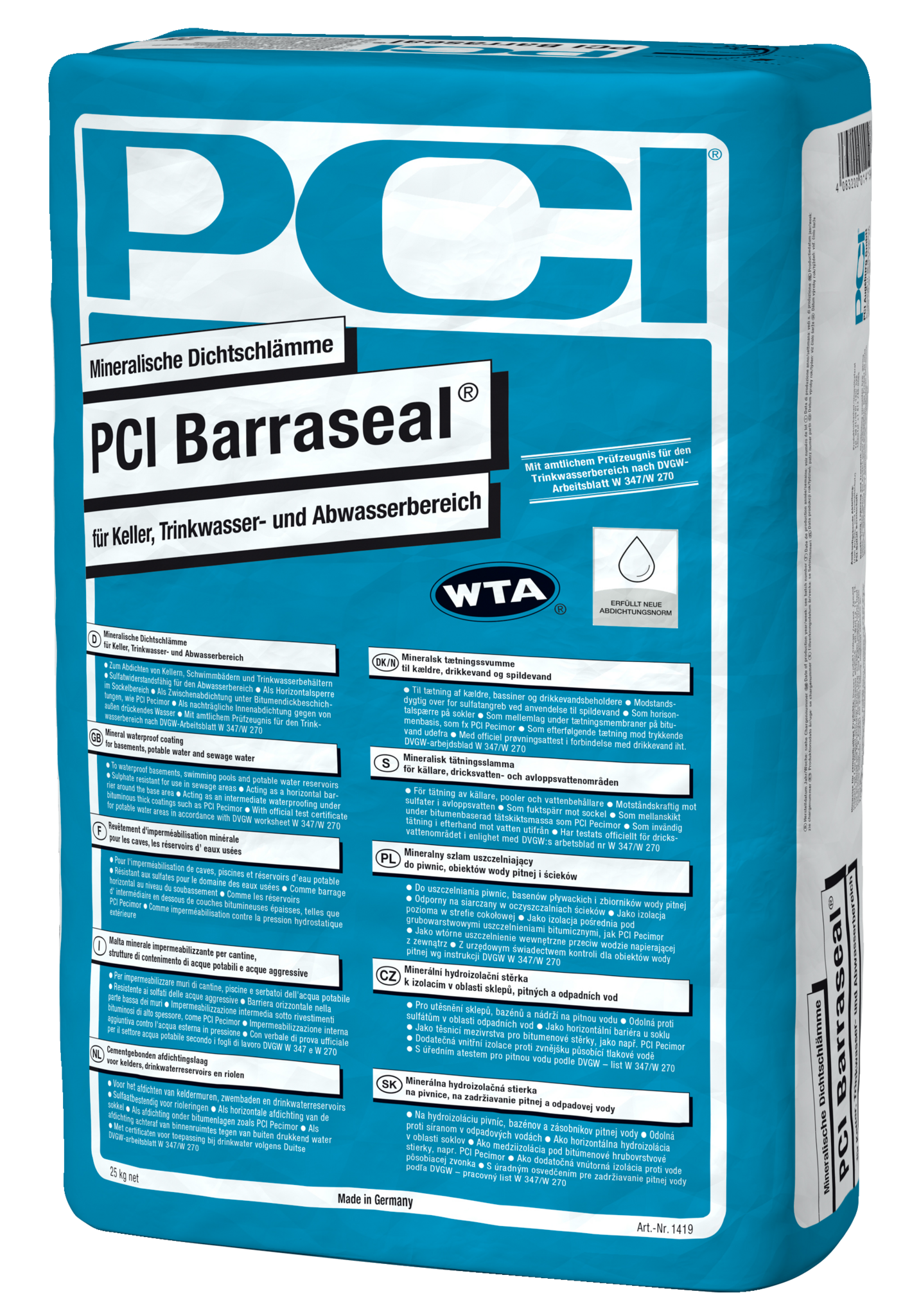 PCI Barraseal® Mineralische Dichtschlämme grau 25 kg