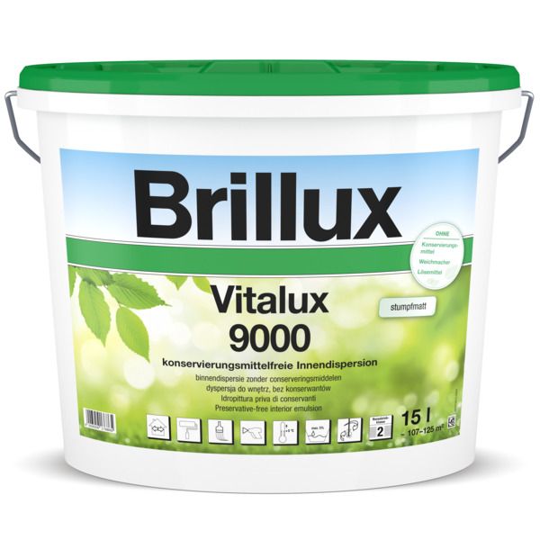 Brillux Vitalux 9000 weiß, konservierungsmittelfrei 15 l