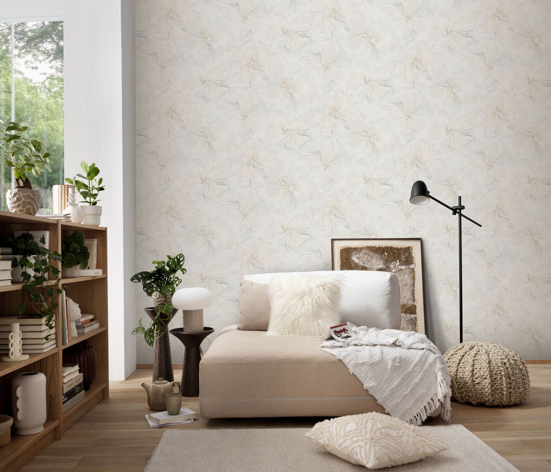 Rankentapete Prägeoptik creme Erismann 1051402