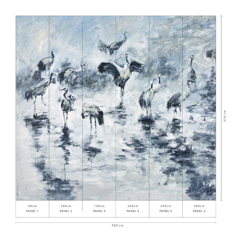 Vliestapete Aquarelloptik hellblau Erismann 222915