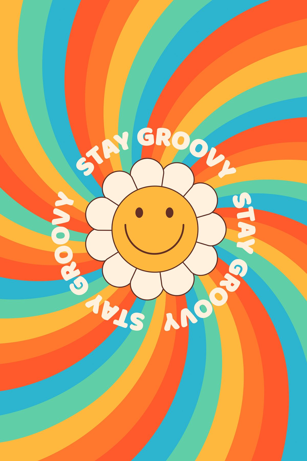 Leinwand Flower Power II 60 x 90 cm