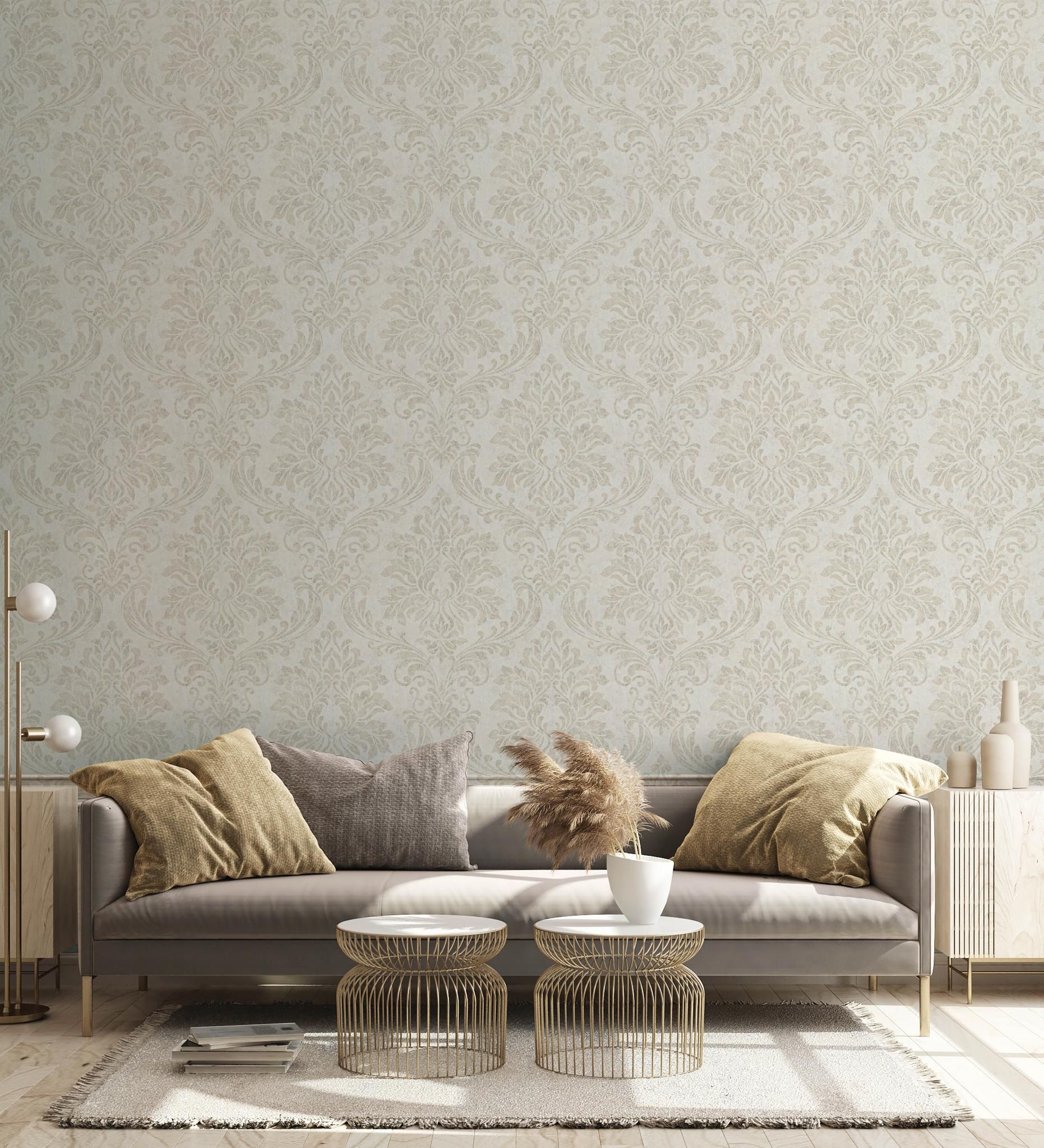 GZSZ Vliestapete, Ornamente, beige 34812