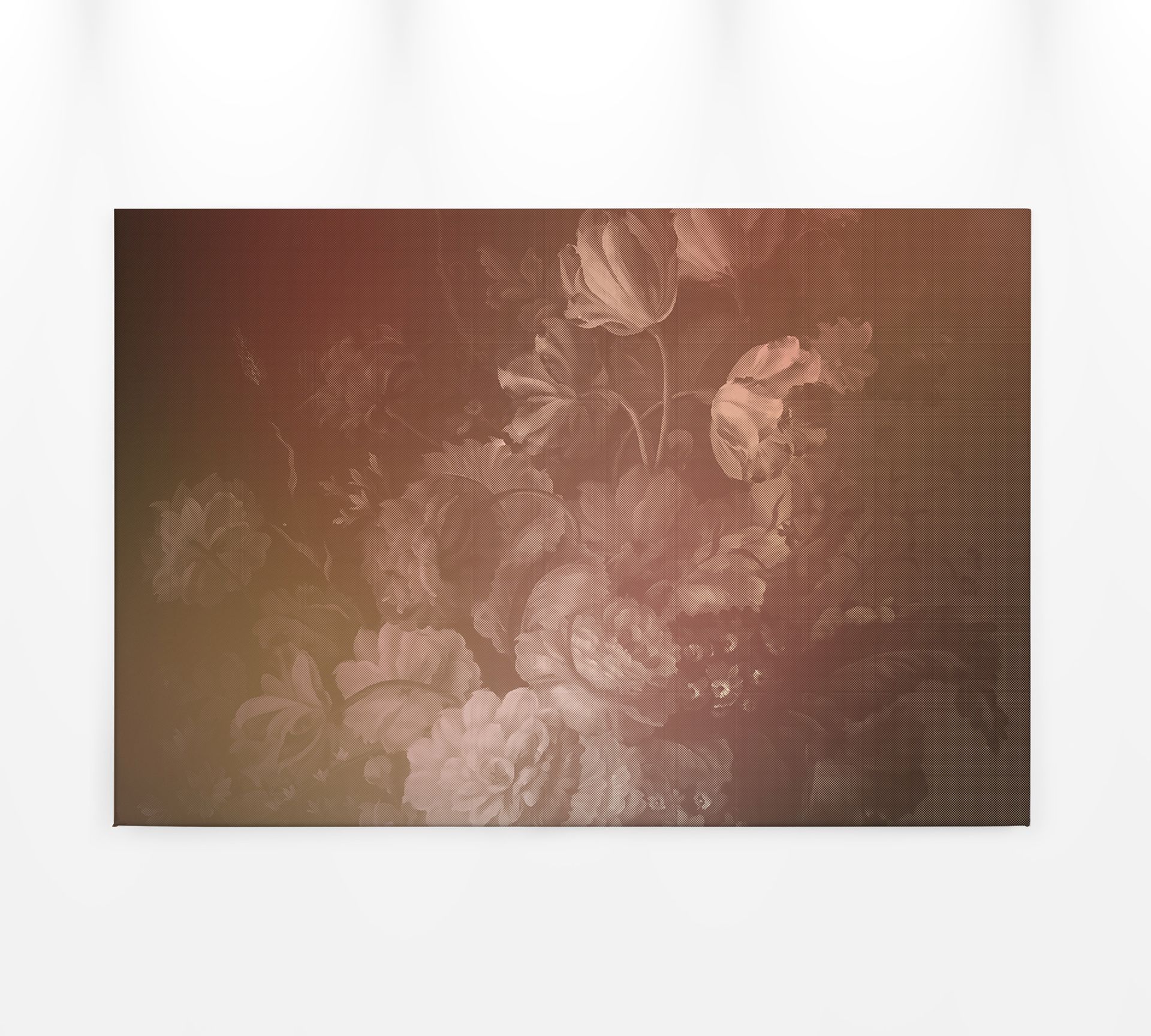 Leinwandbild Blumen, braun, 90x60 cm DD120492