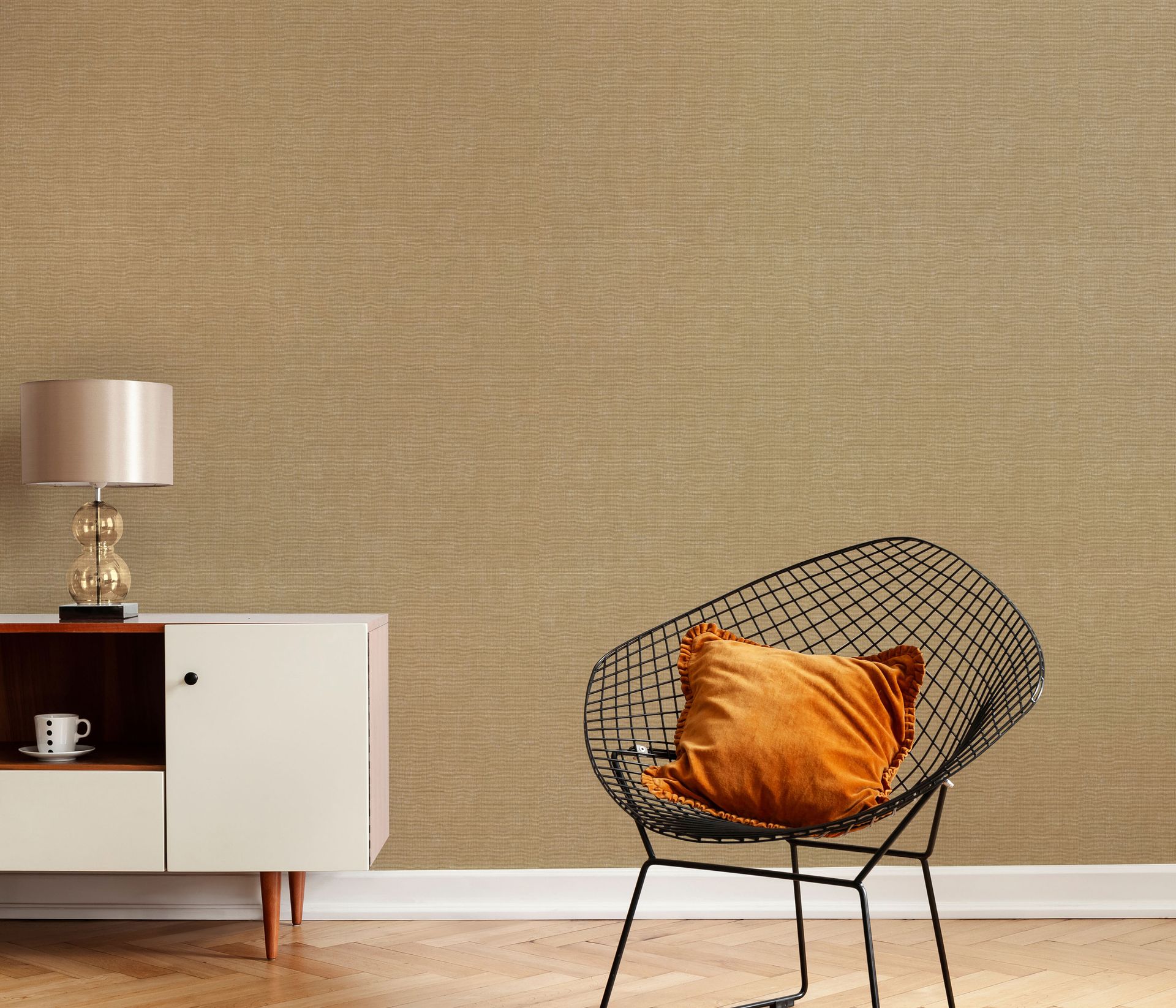 Unistapete Leinenstruktur beige Erismann 1053930