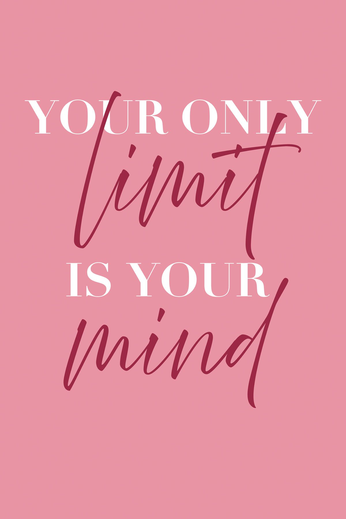 Leinwand Limit Mind 80 x 120 cm