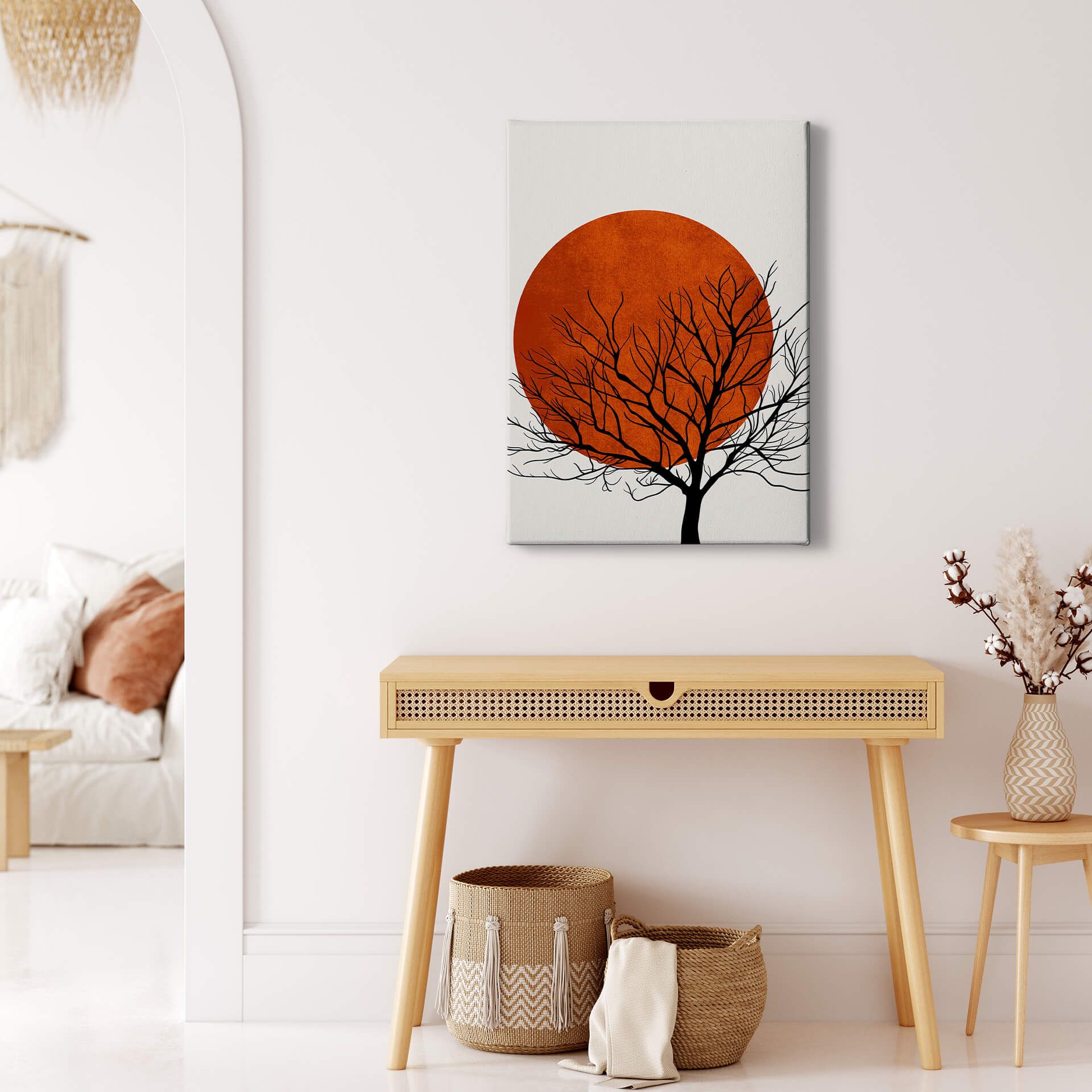 Leinwandbild Baum, orange, 50x70 cm DD123159