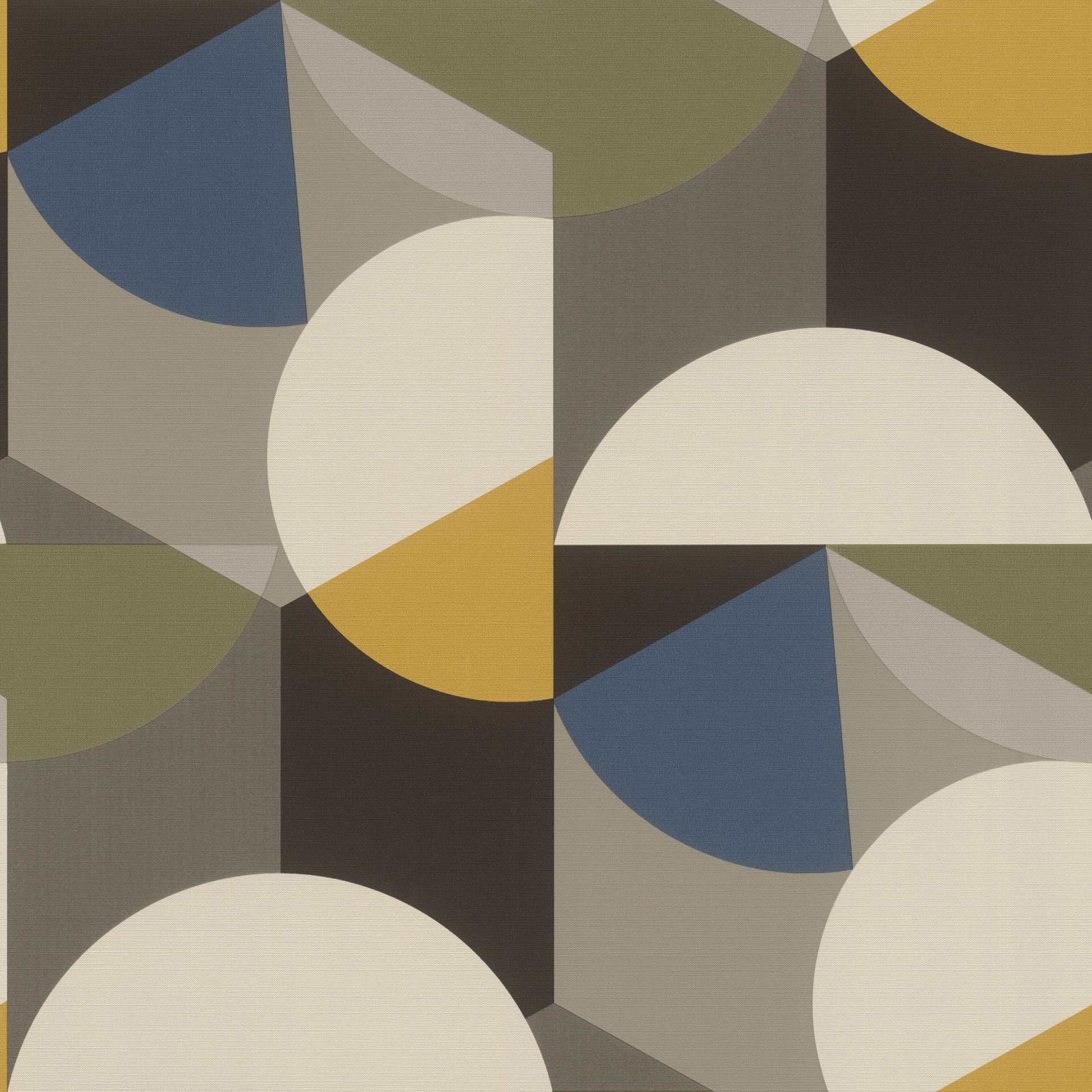 Rasch Selection Vinyl/Vlies, Grafisch, grau gelb 840025 Dekorbild