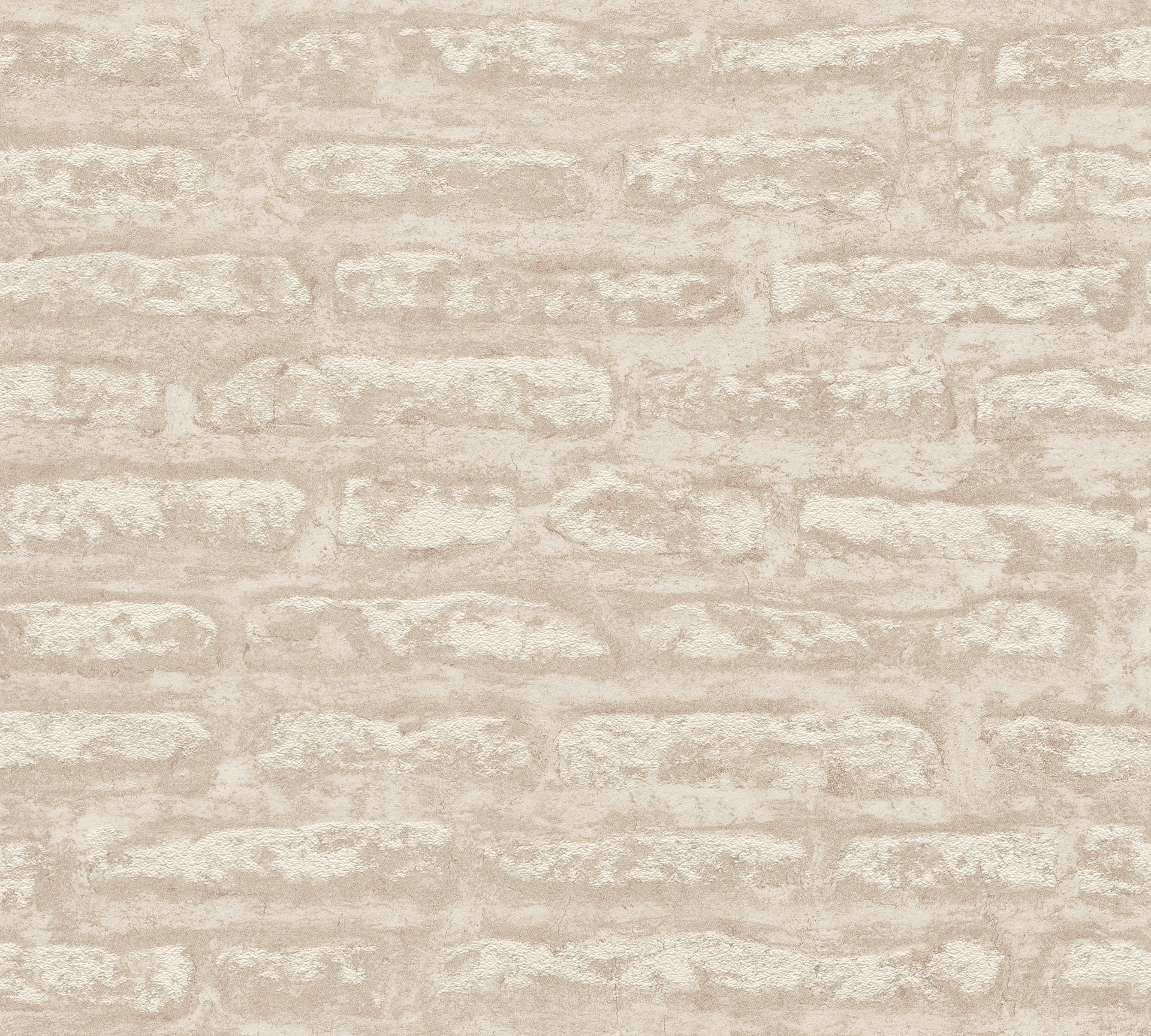 A.S. Création Attractive 2, Steinoptik, hellbraun, weiß 390271