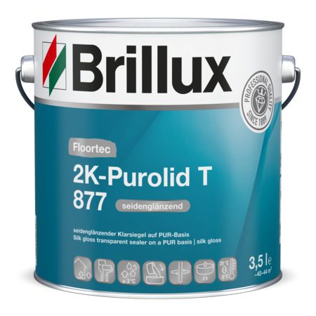 Brillux Floortec 2K-Purolid T 877 seidenglänzend transparent Bodenversiegelung