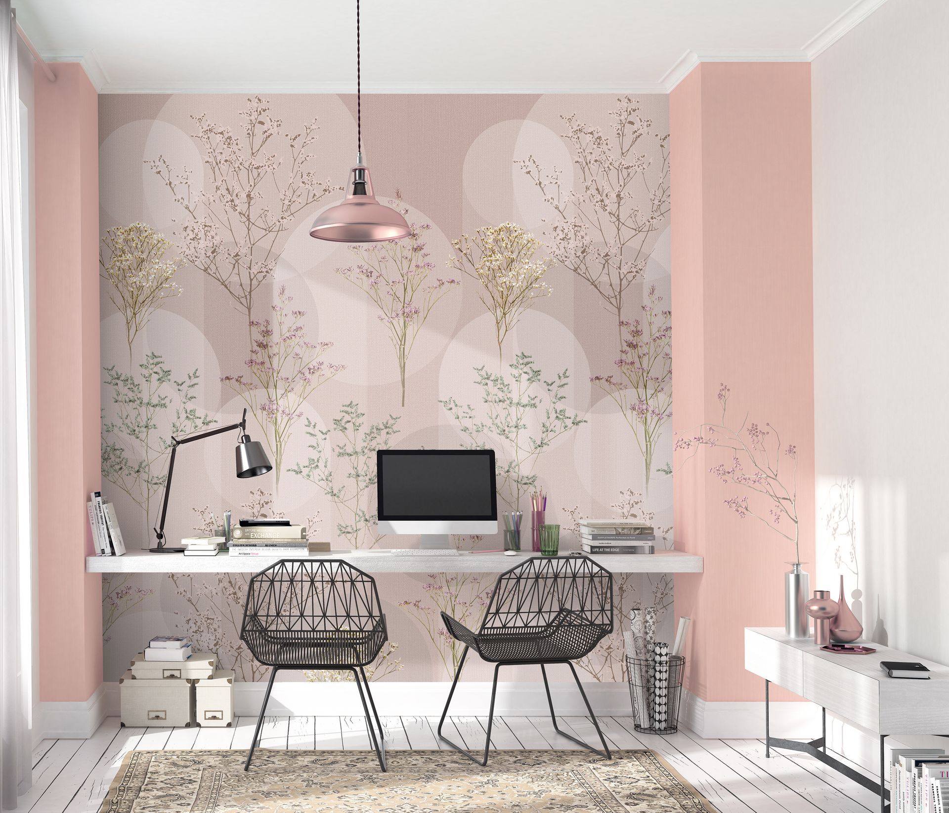 Vliestapete Botanisch Rosa Leinenoptik Erismann Elle Decoration 3 226810 Vliestapete Botanisch Rosa Leinenoptik Erismann Elle Decoration 3 226810
