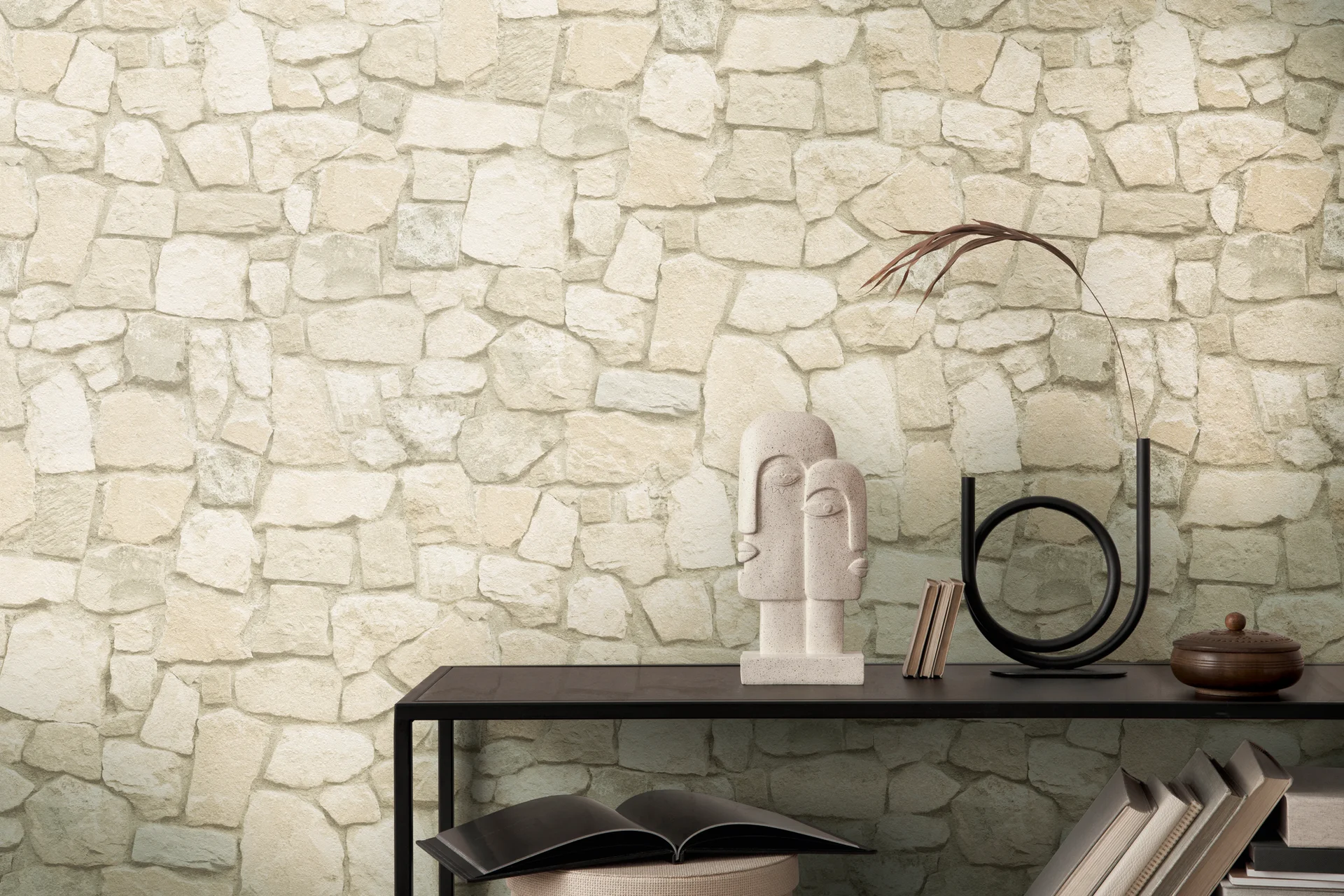 A.S. Création Il Decoro, Steintapete, beige, braun 692429