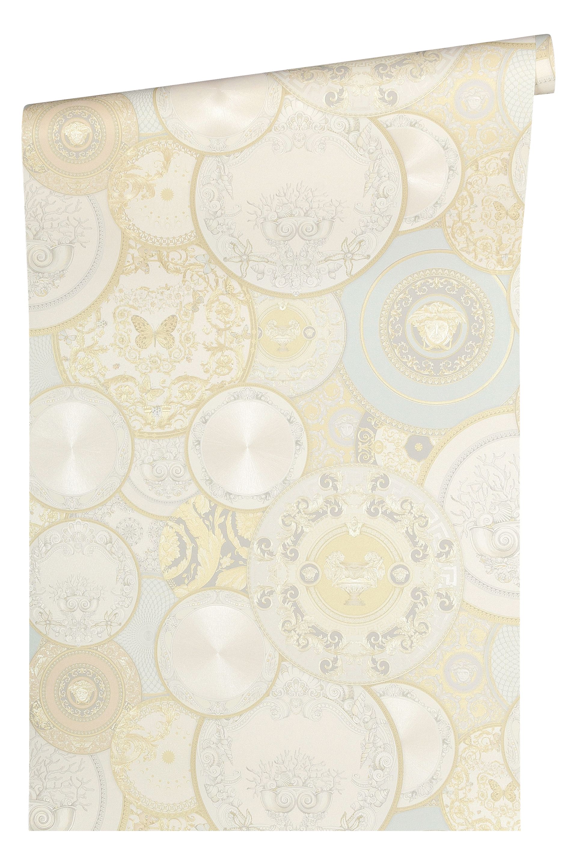 Versace wallpaper Versace 3, Design Tapete, gold, silber 349012