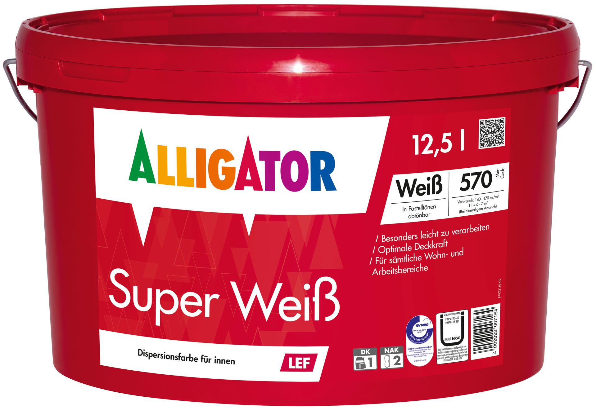 Alligator Super Weiß LEF weiß 12,5 l