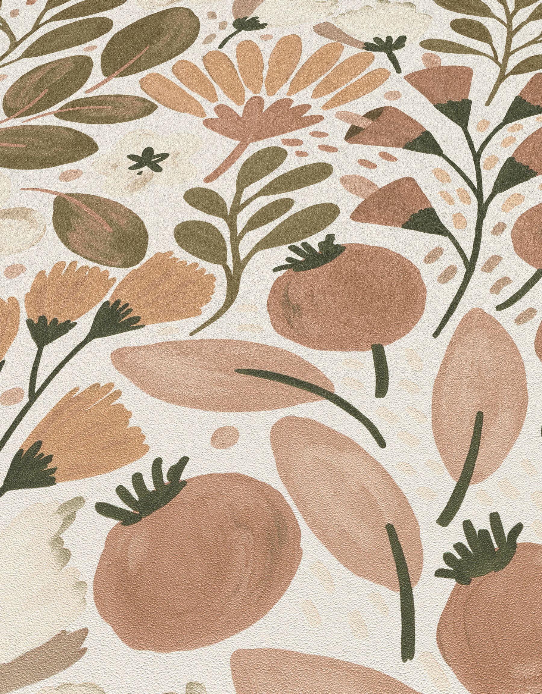 Botanische Tapete Blumenmotiv beige Erismann 1051811