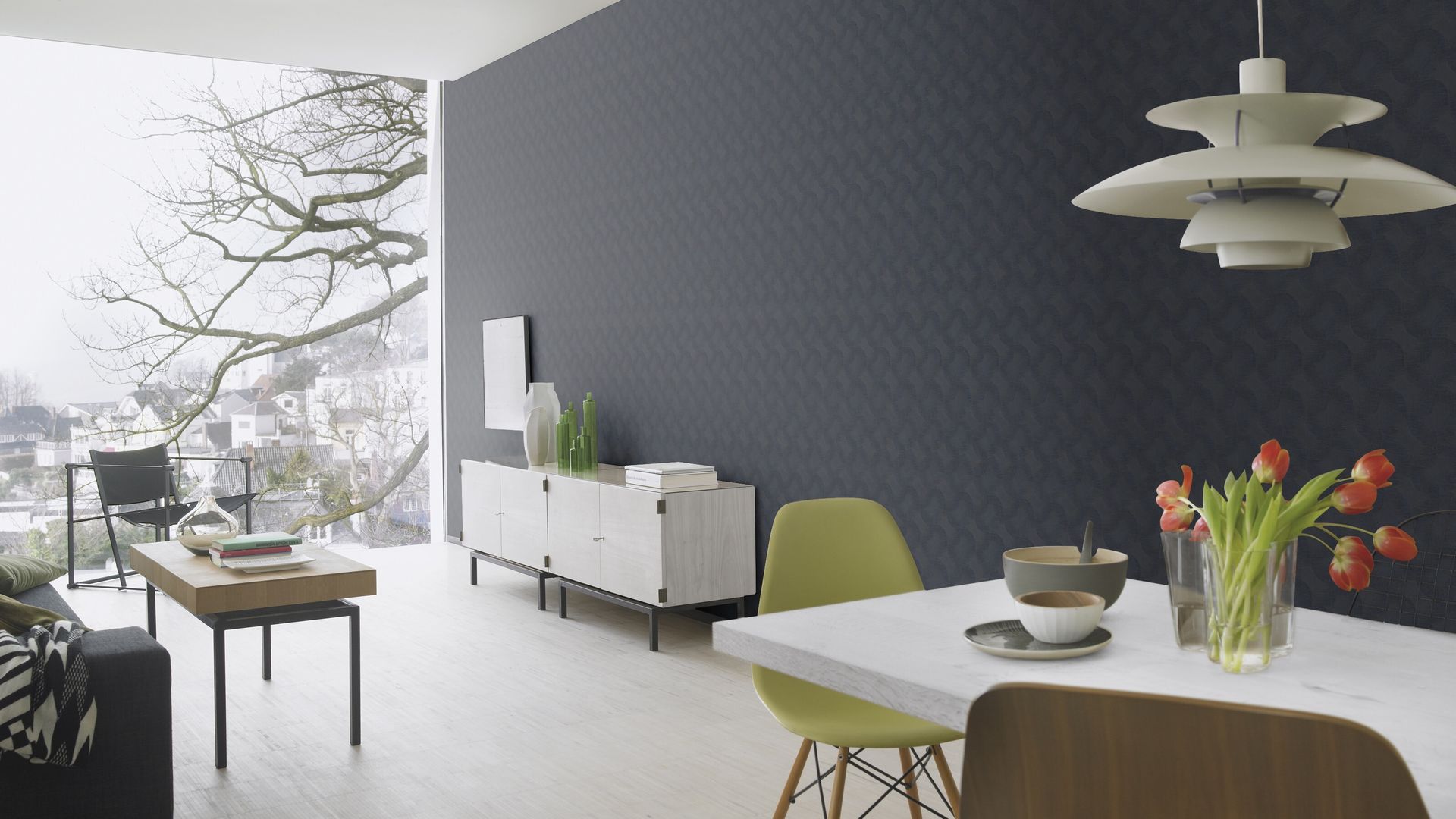 Vliestapete geometrisch blau 608113 Vliestapete geometrisch blau 608113