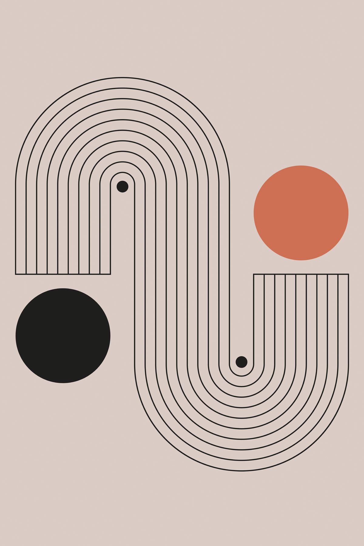 Leinwand Boho II 40 x 60 cm