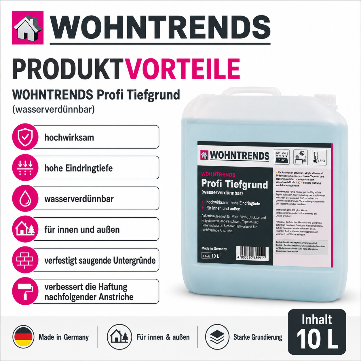 wohntrends-profi-tiefgrund-vorteile.jpg Produktvorteile Wohntrends Profi Tiefgrund wasserverdünnbar für innen und außen
