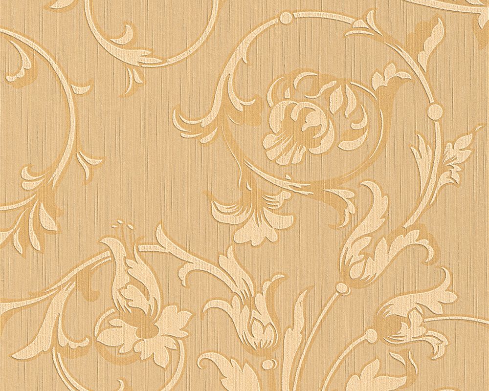 Architects Paper Tessuto, Florale Tapete, orange, beige 956333
