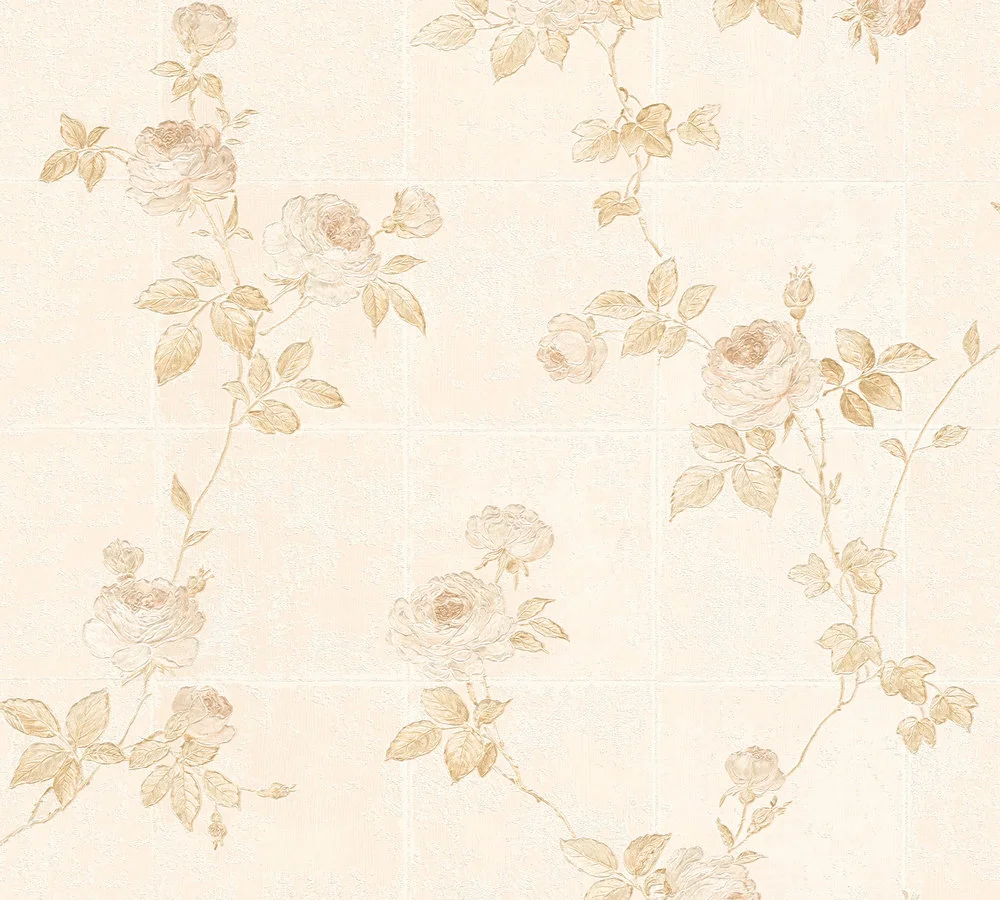 A.S. Création Château 5, Florale Tapete, bronze, beige 345012 Dekorbild