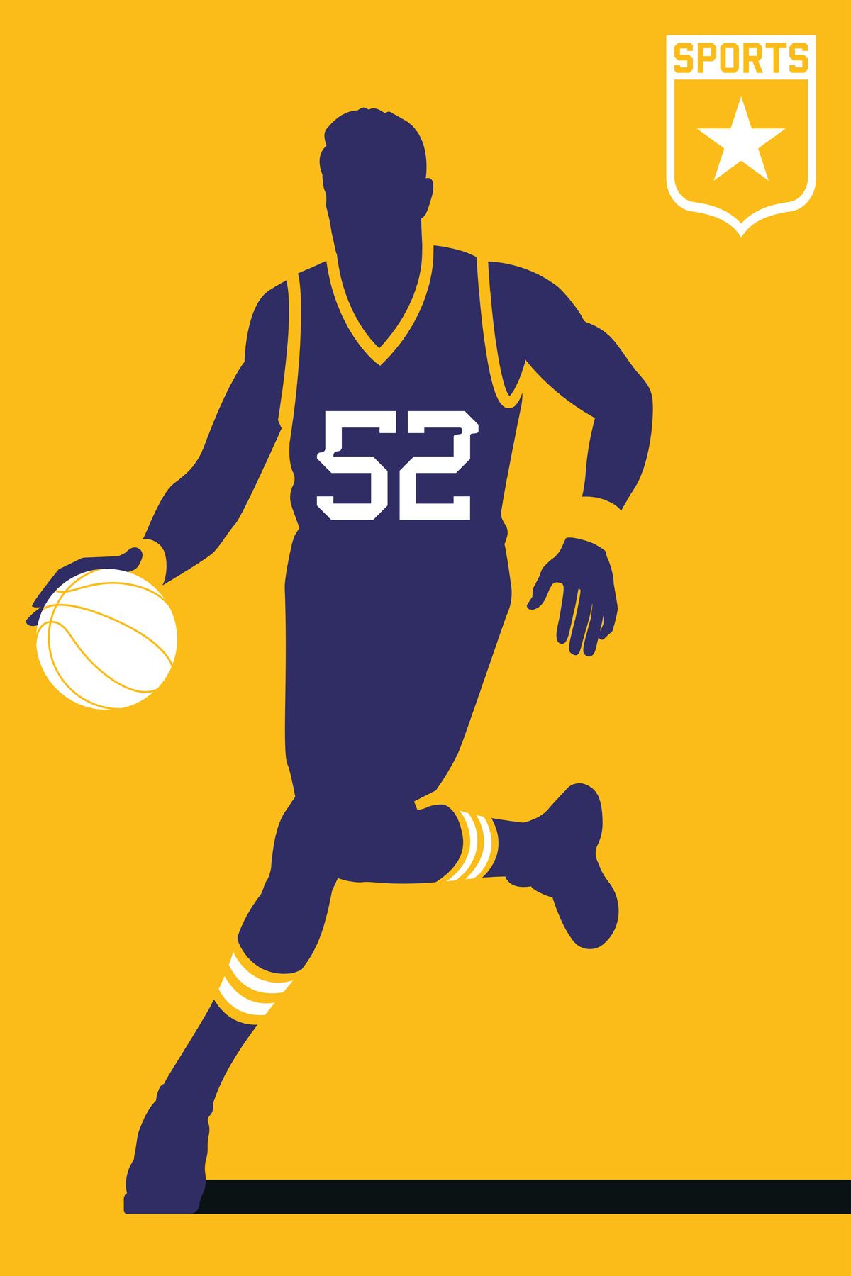 Leinwand Basketball 80 x 120 cm