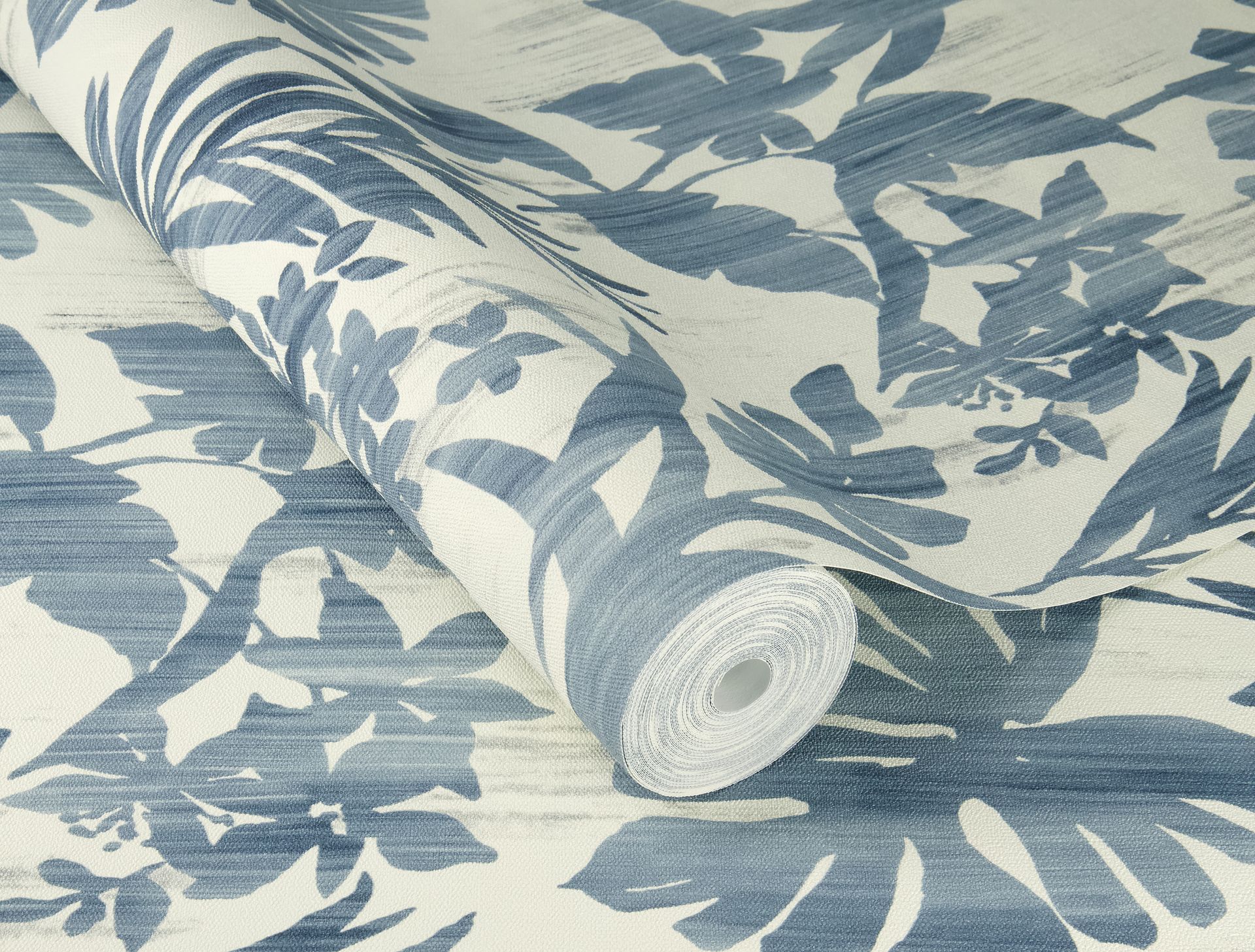Vliestapete Palmen blau-blaugrau 410563