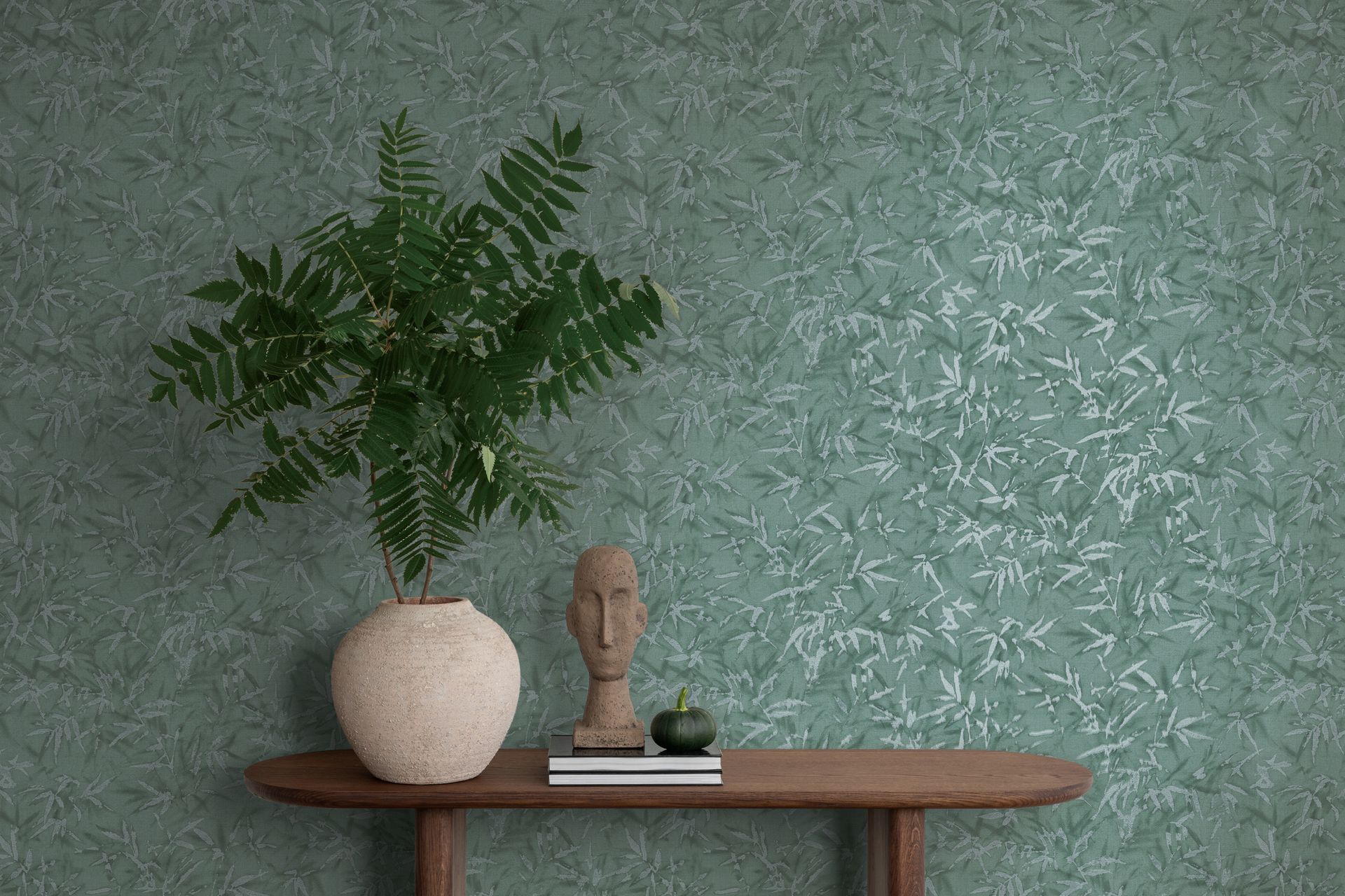 Vliestapete Floral - Blätter, grün, metallic, A.S. Création 790465 Vliestapete Floral - Blätter, grün, metallic, A.S. Création 790465