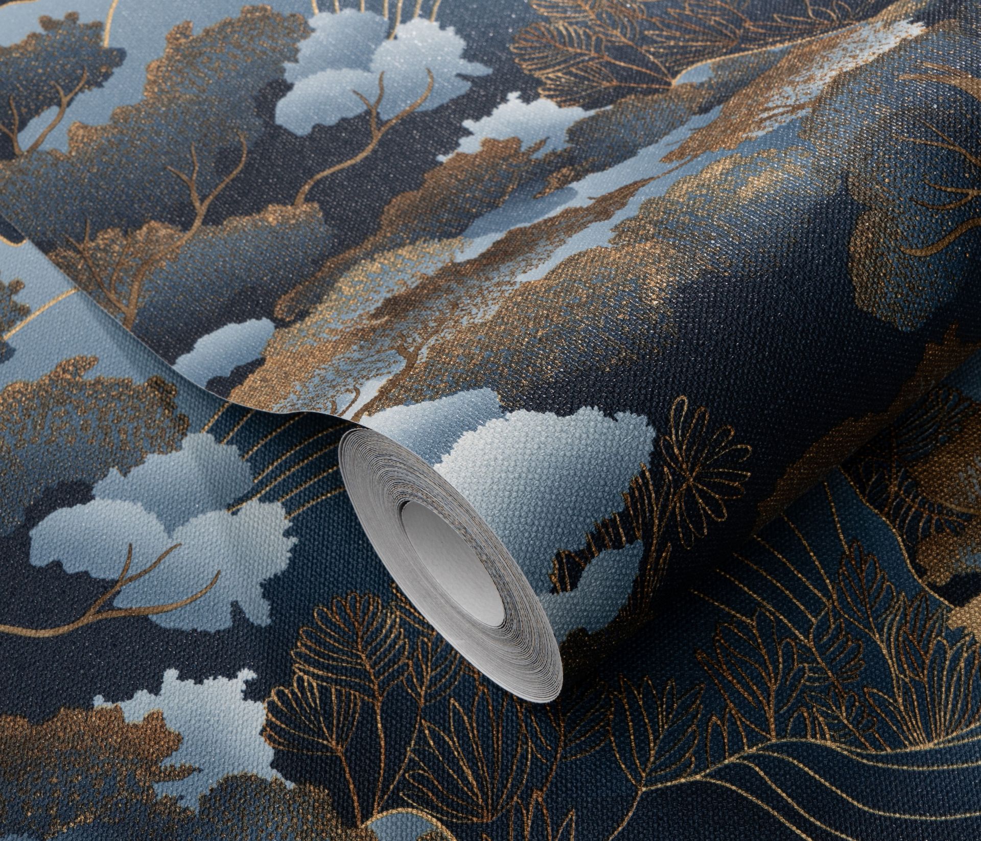 Asiatische Tapete blau Erismann 1044808 Asiatische Tapete blau Erismann 1044808