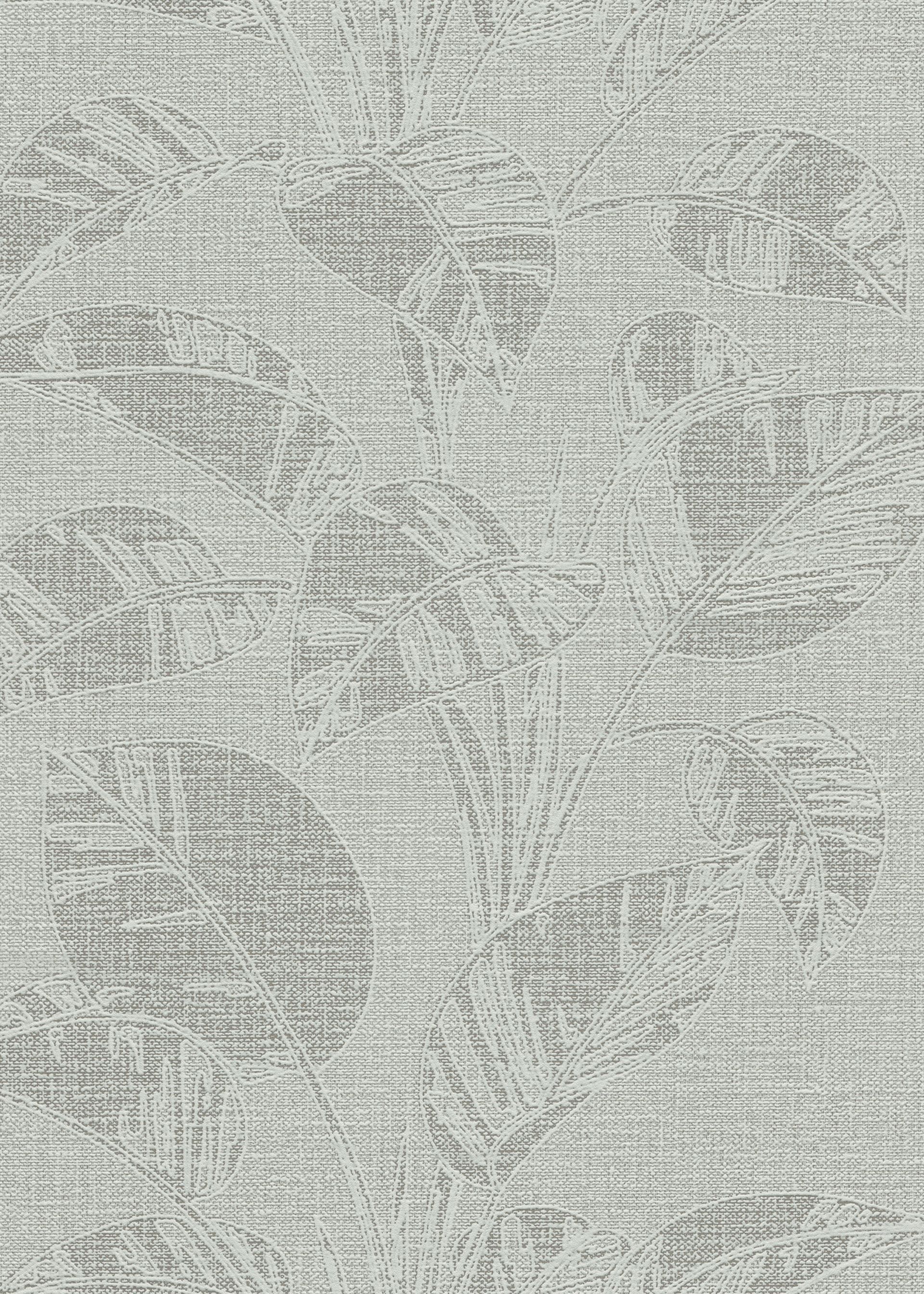 Botanische Vliestapete hellgrau Erismann 1045924 Botanische Vliestapete hellgrau Erismann 1045924