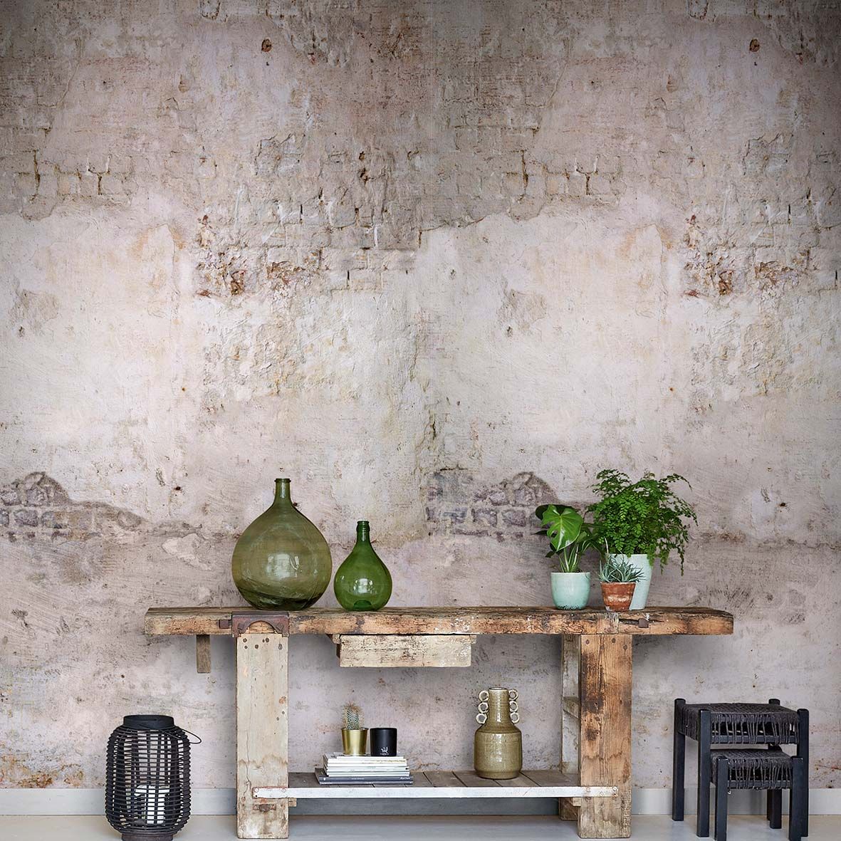 Grandeco Vintage-Betonoptik multicolor A51601